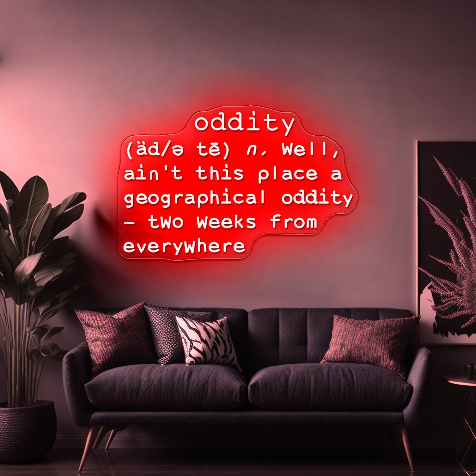 Geographical Oddity Artwork Neon Led Signs - Shineneon