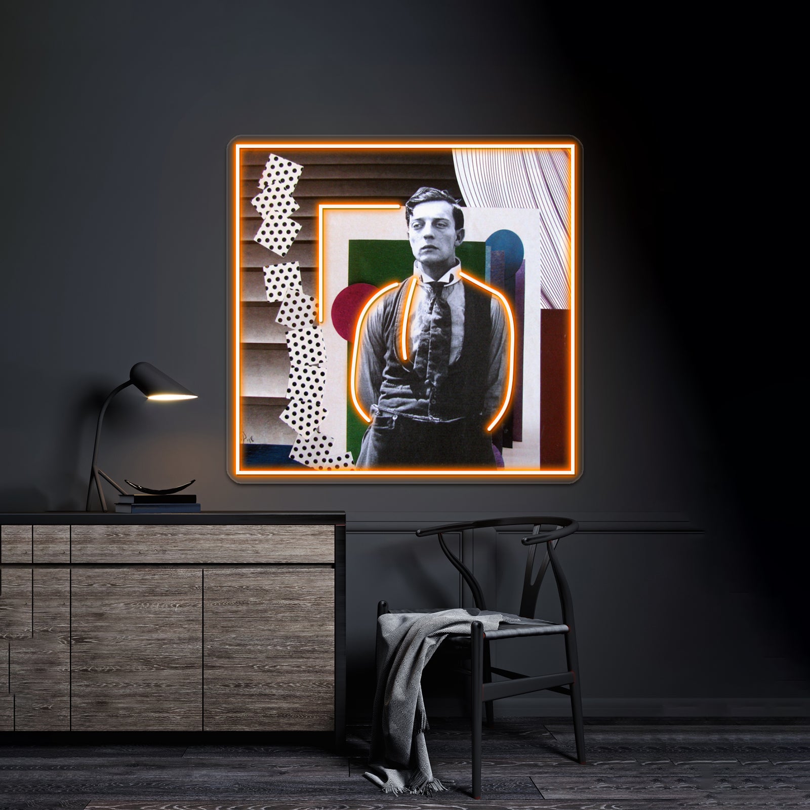 Geometric Buster Collage Wall Artwork Neon Signs | Shineneon