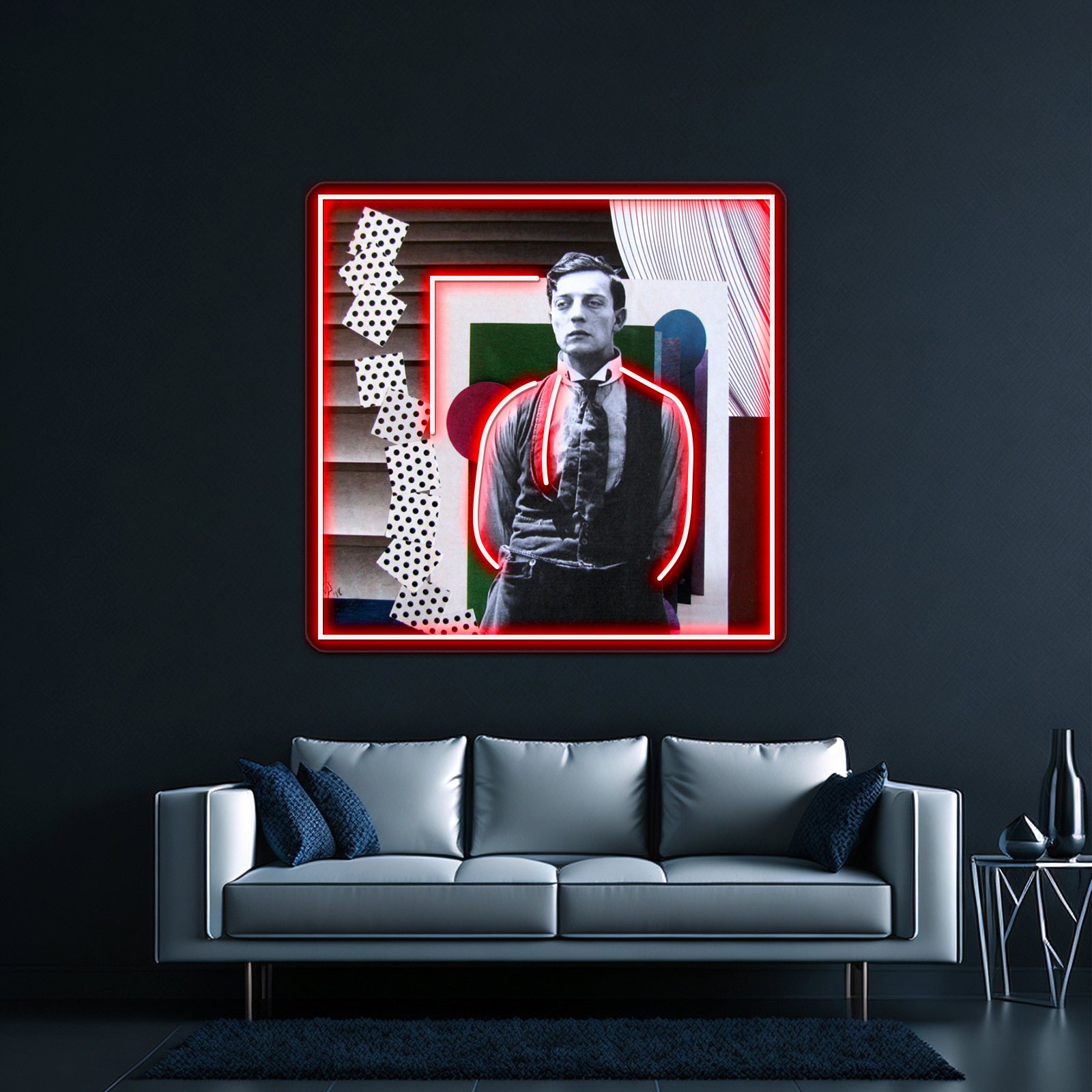 Geometric Buster Collage Wall Artwork Neon Signs | Shineneon