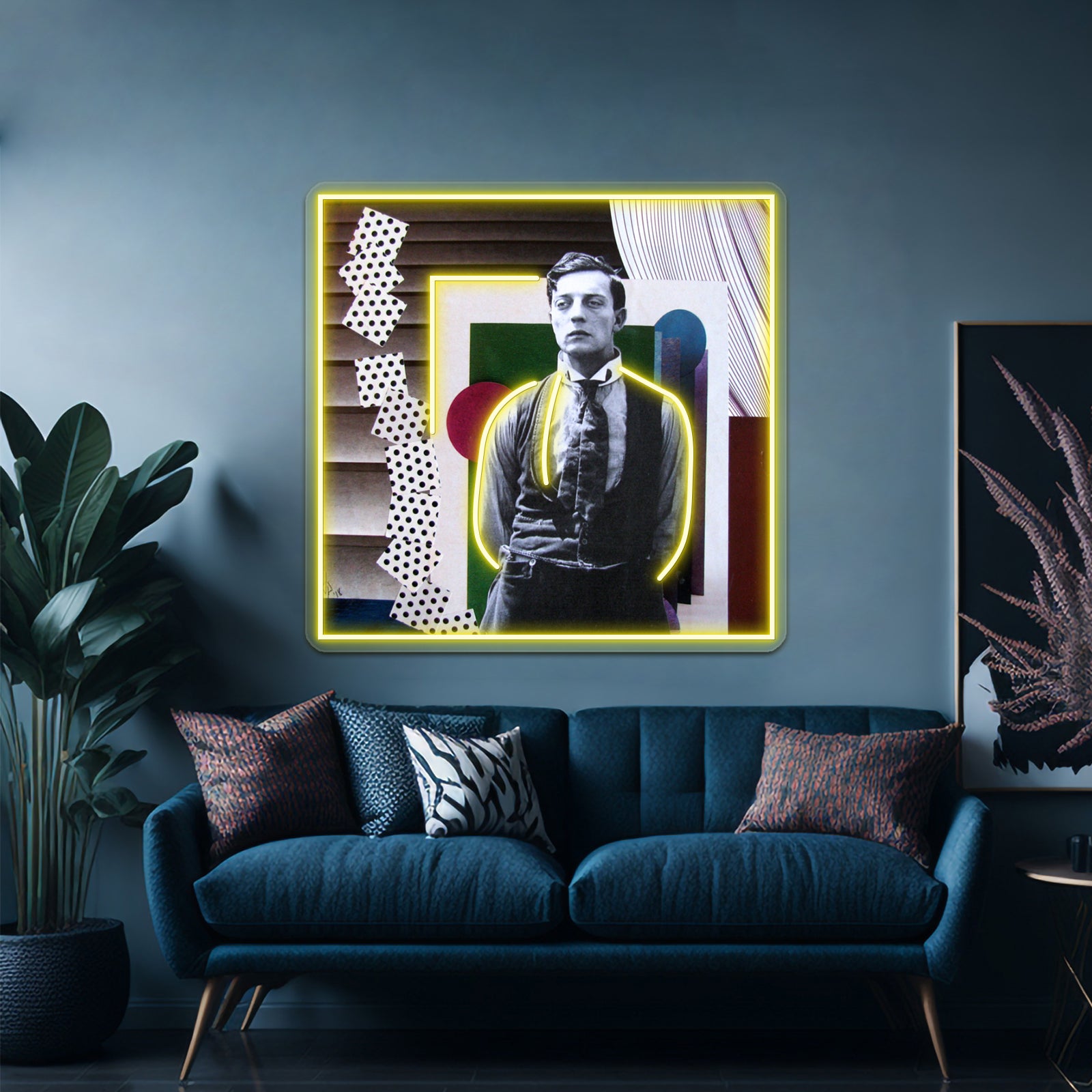 Geometric Buster Collage Wall Artwork Neon Signs | Shineneon