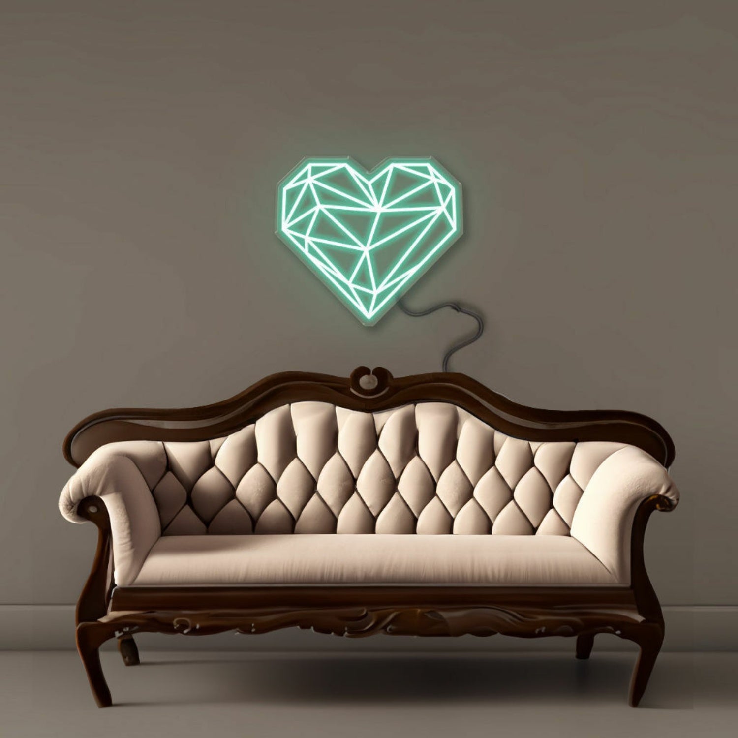 Geometric Heart Led Neon | Shineneon