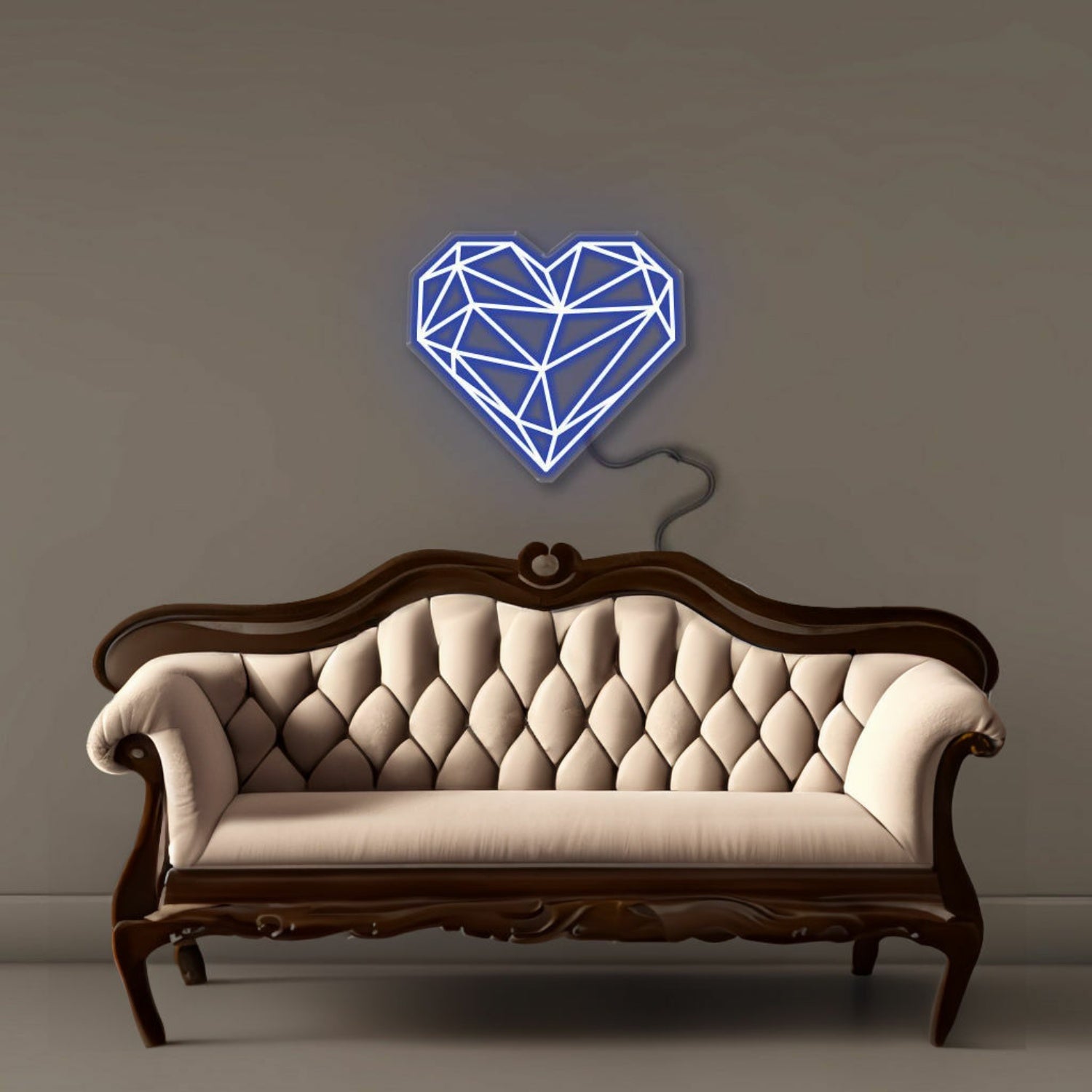 Geometric Heart Led Neon | Shineneon