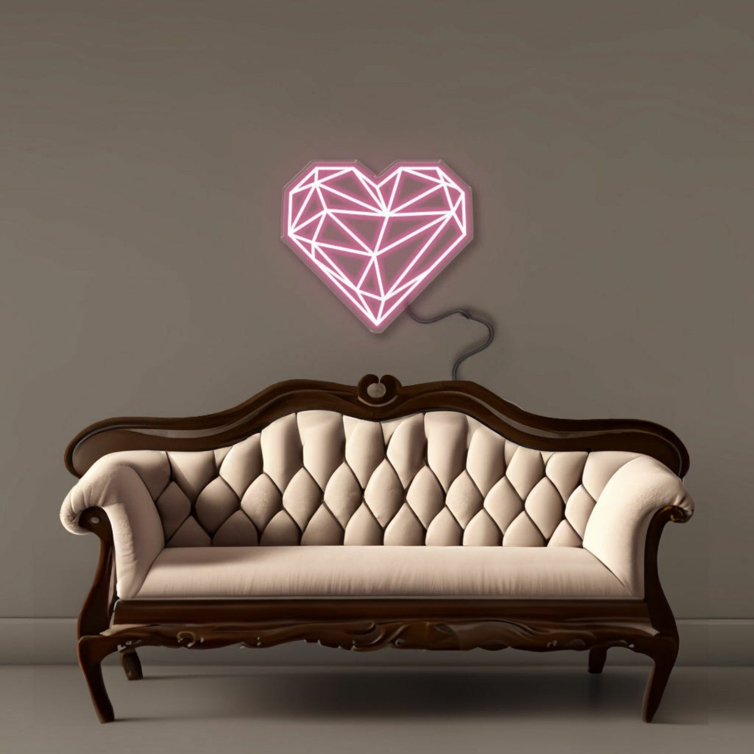 Geometric Heart Led Neon | Shineneon