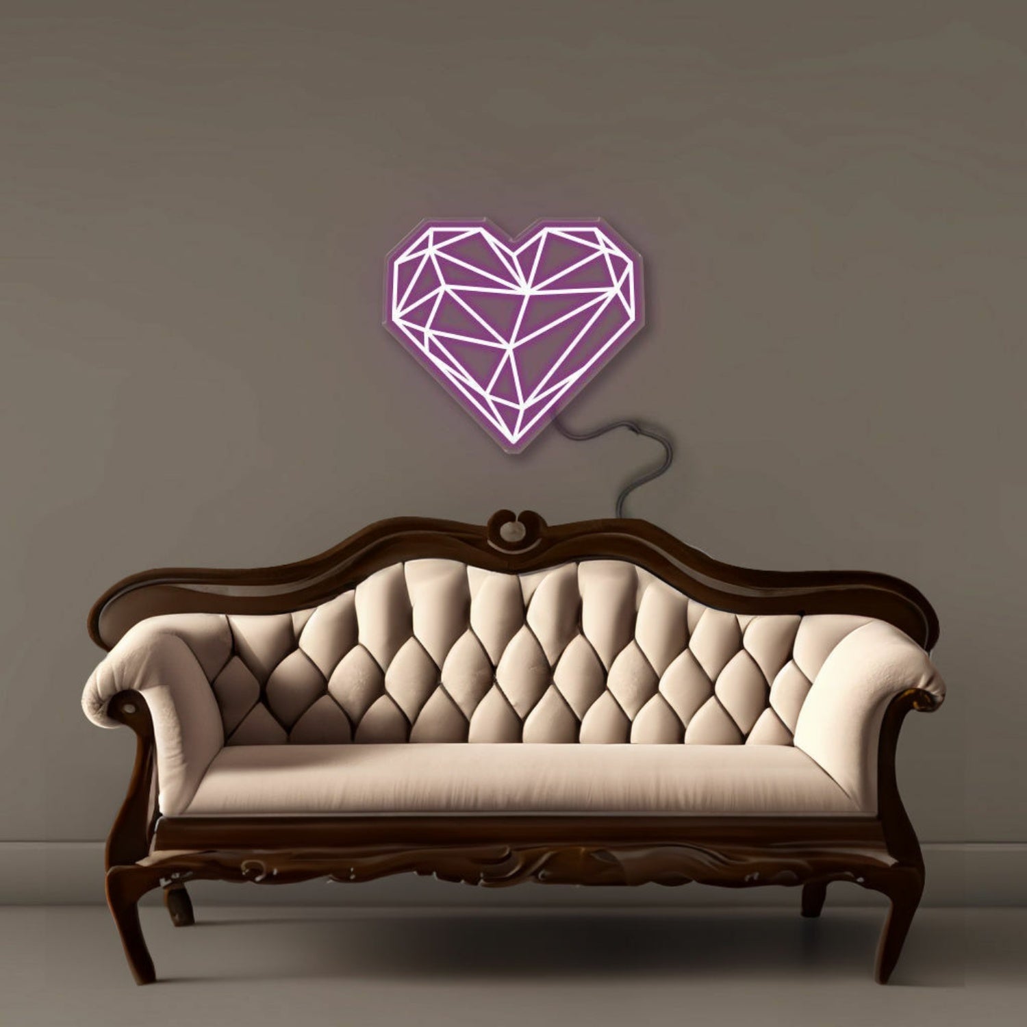 Geometric Heart Led Neon | Shineneon