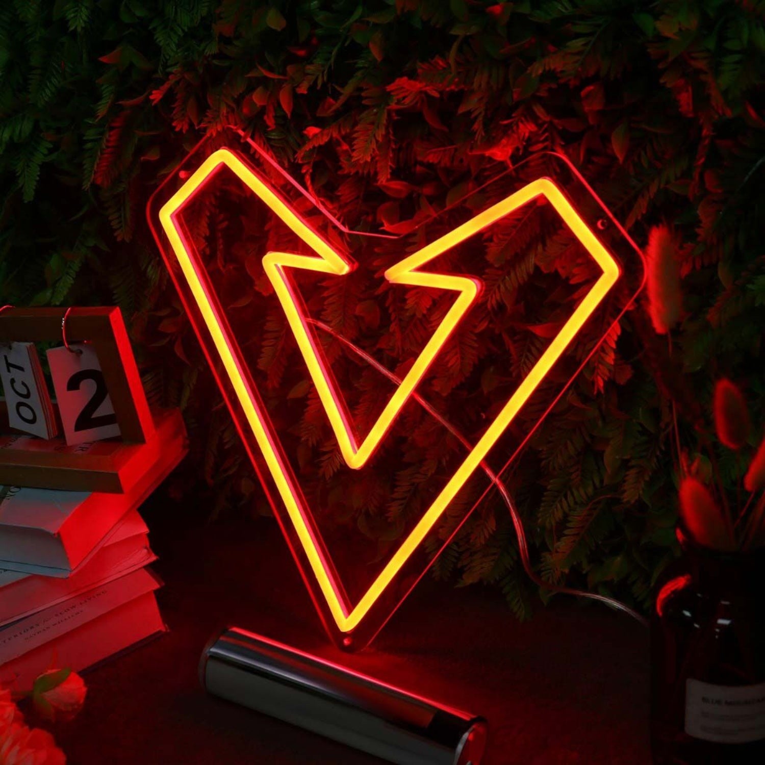 Geometric Heart Red Neon Sign | Shineneon