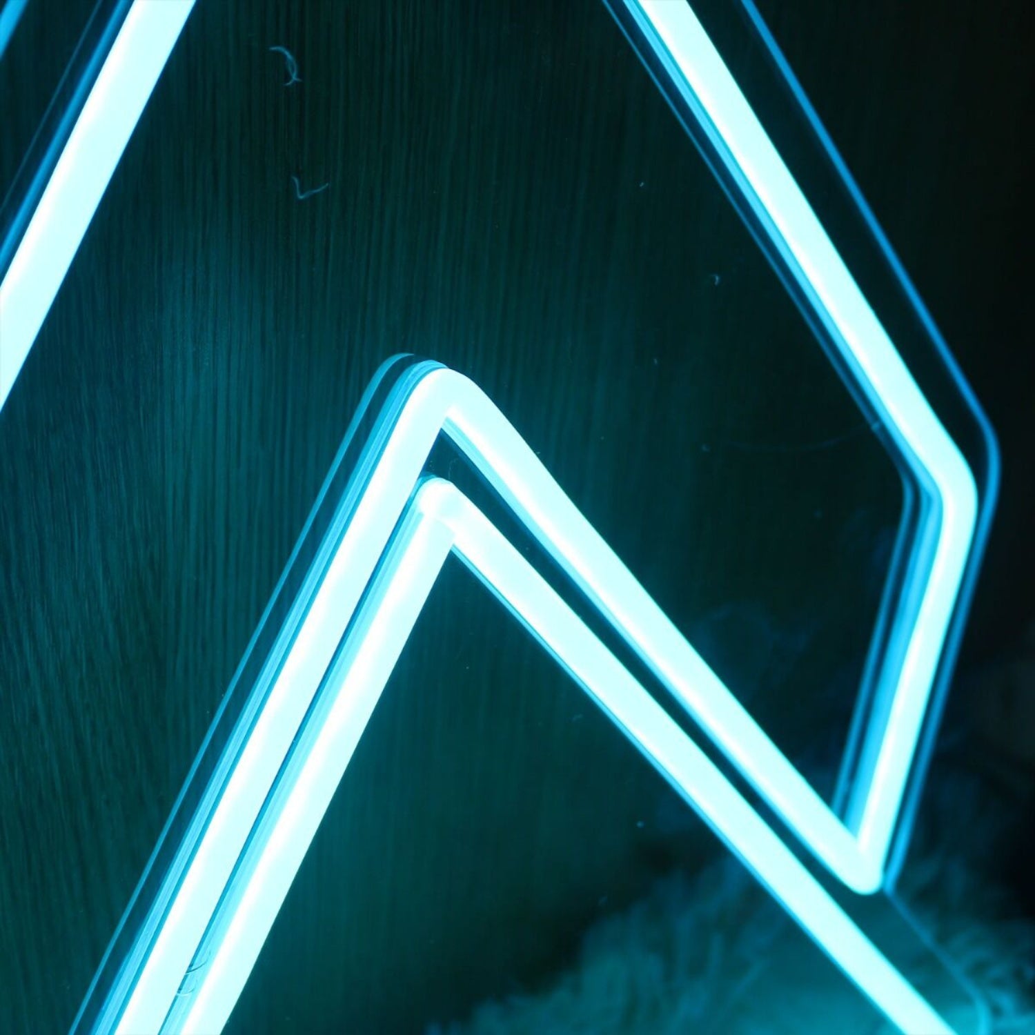 Geometric Triangle Blue Neon Sign | Shineneon
