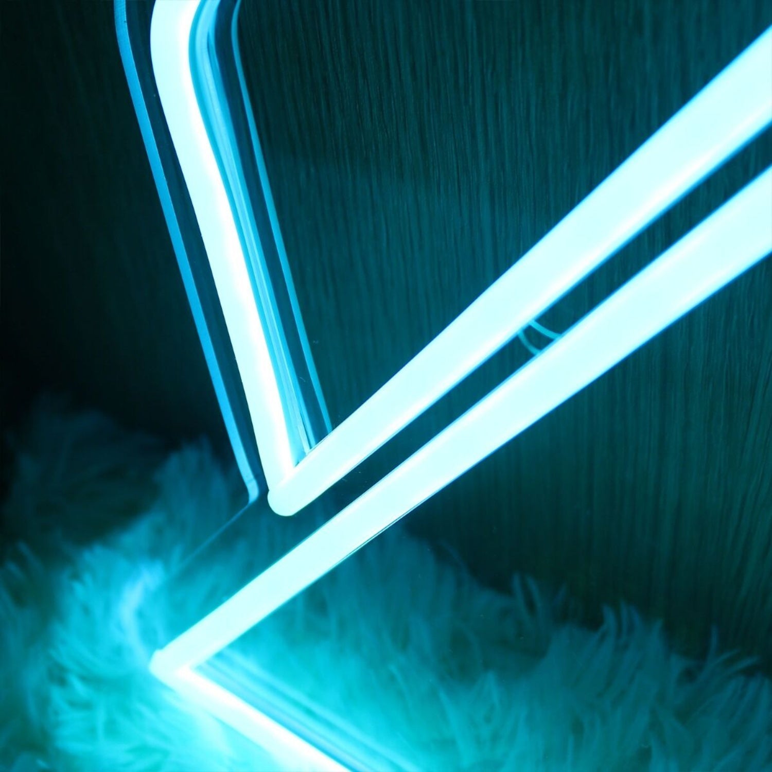 Geometric Triangle Blue Neon Sign | Shineneon