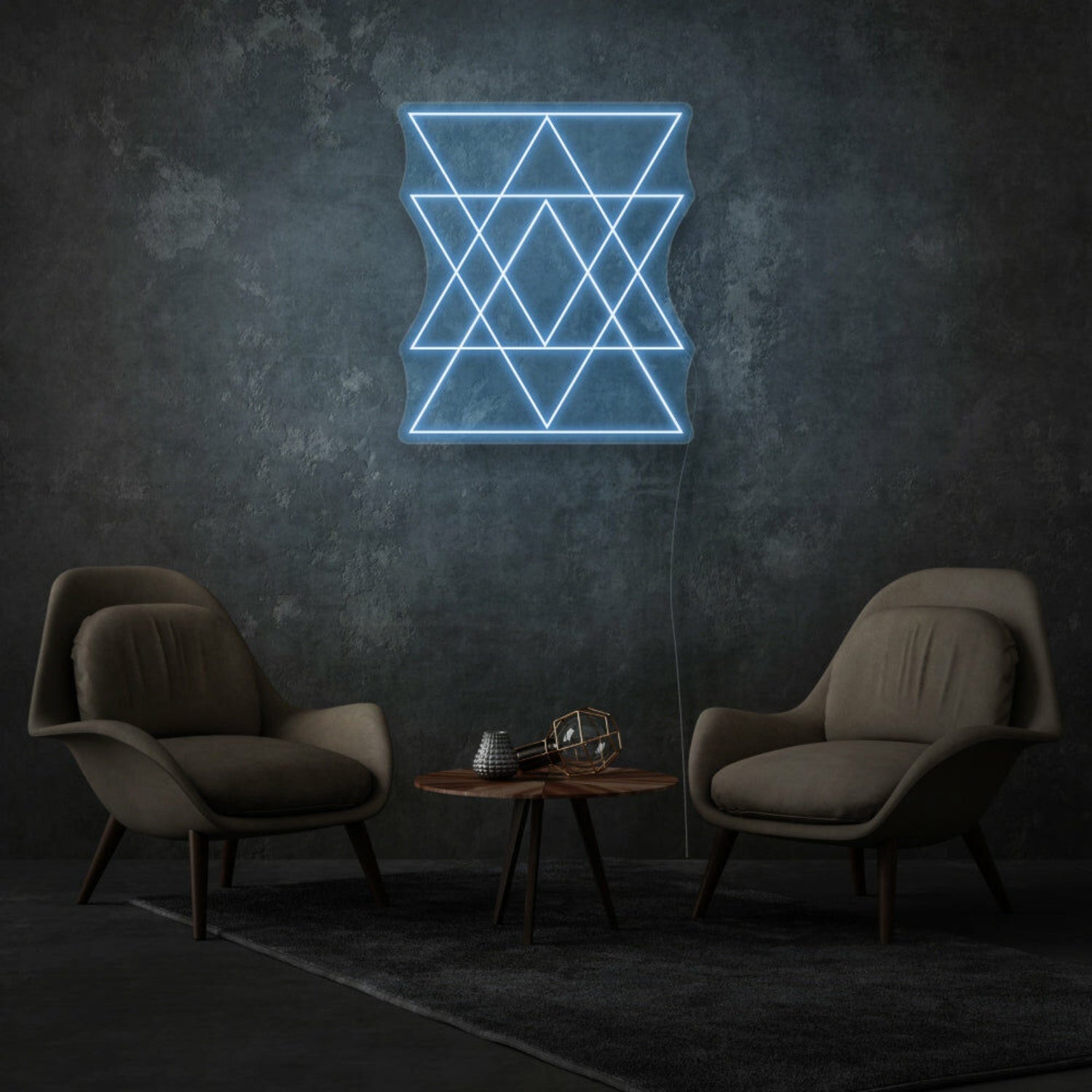 Geometric Triangles Neon Contemporary And Artistic - Shineneon
