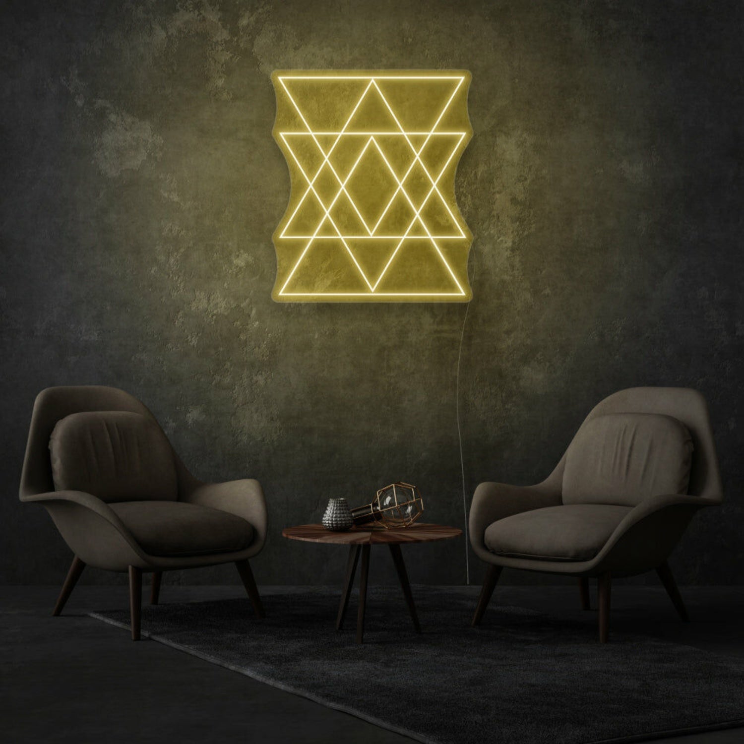 Geometric Triangles Neon Contemporary And Artistic - Shineneon