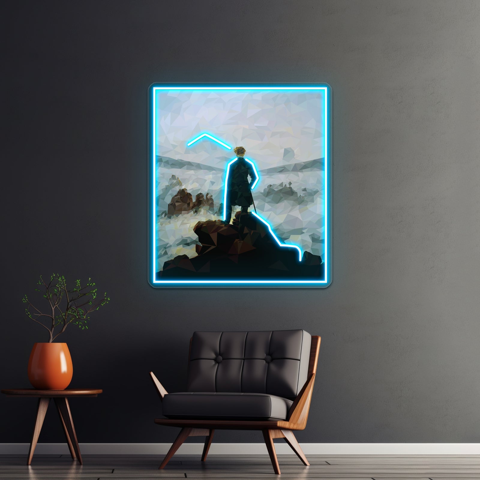 Geometric Wanderer Wall Artwork Neon Signs | Shineneon