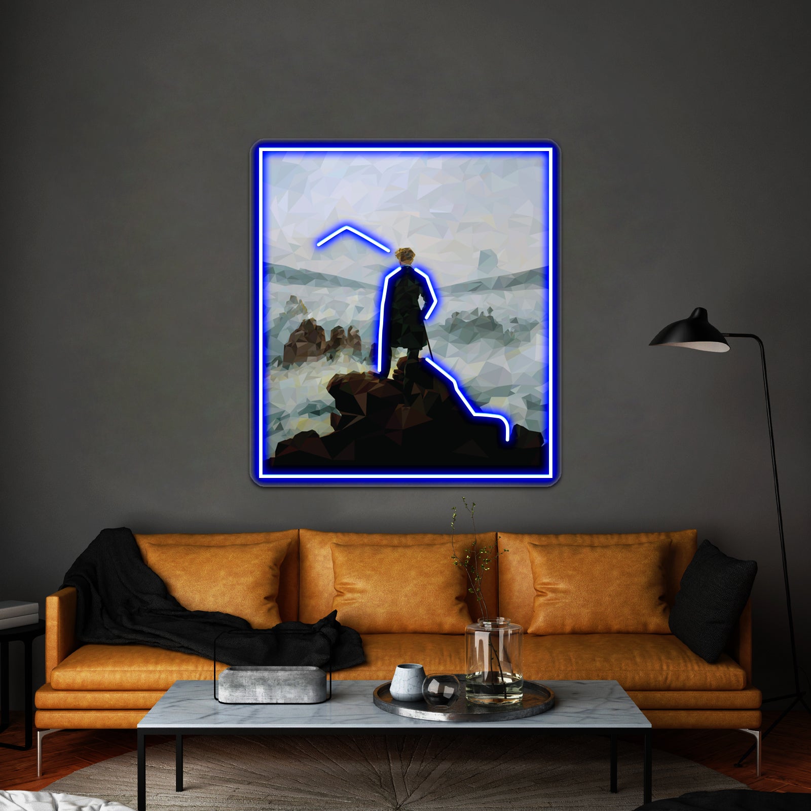 Geometric Wanderer Wall Artwork Neon Signs | Shineneon