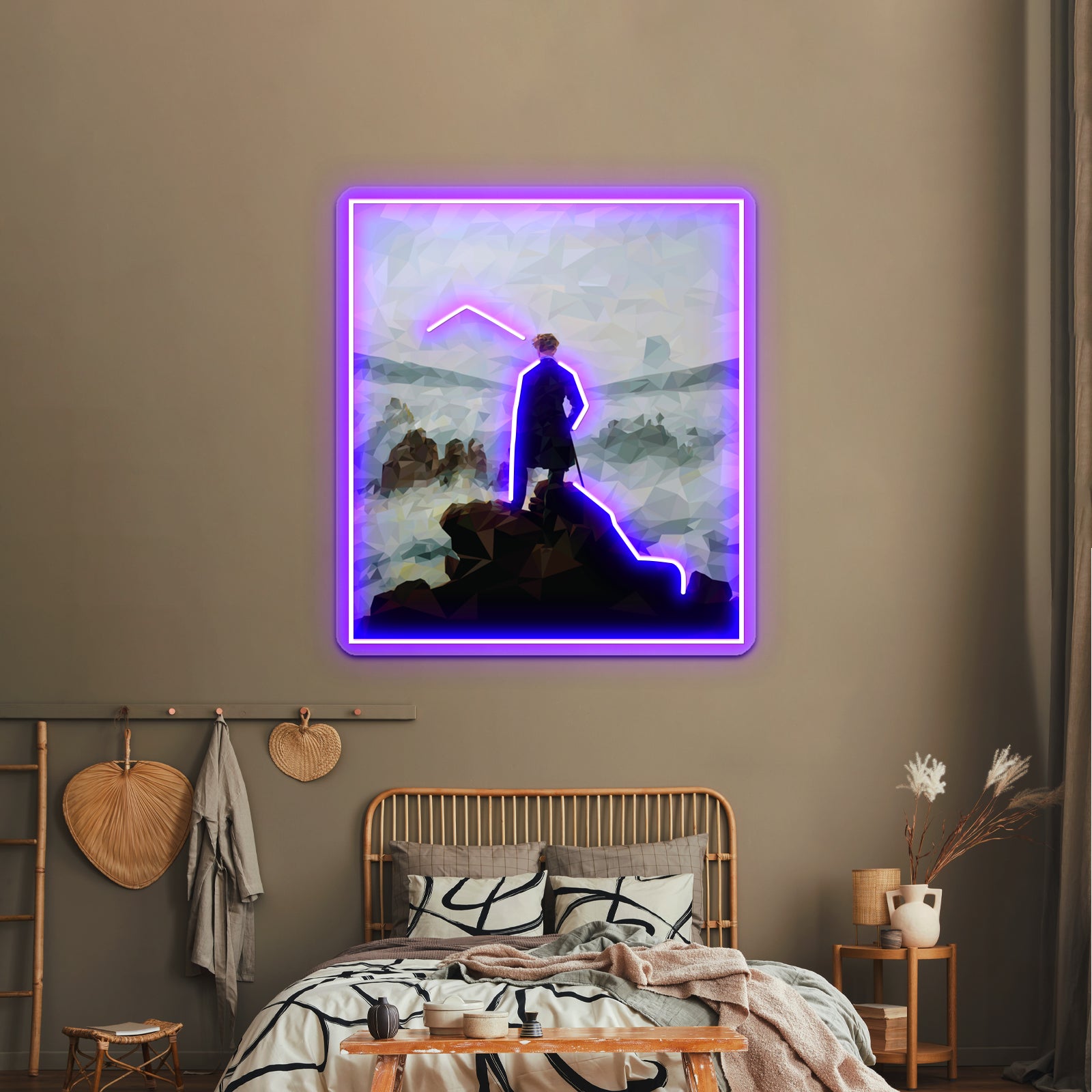 Geometric Wanderer Wall Artwork Neon Signs | Shineneon