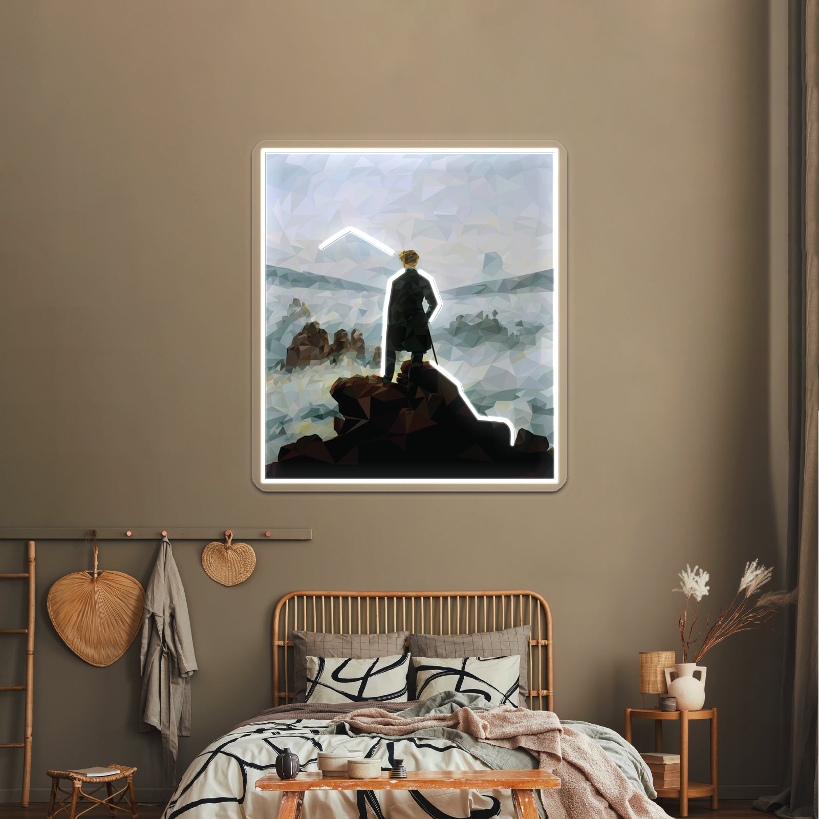 Geometric Wanderer Wall Artwork Neon Signs | Shineneon