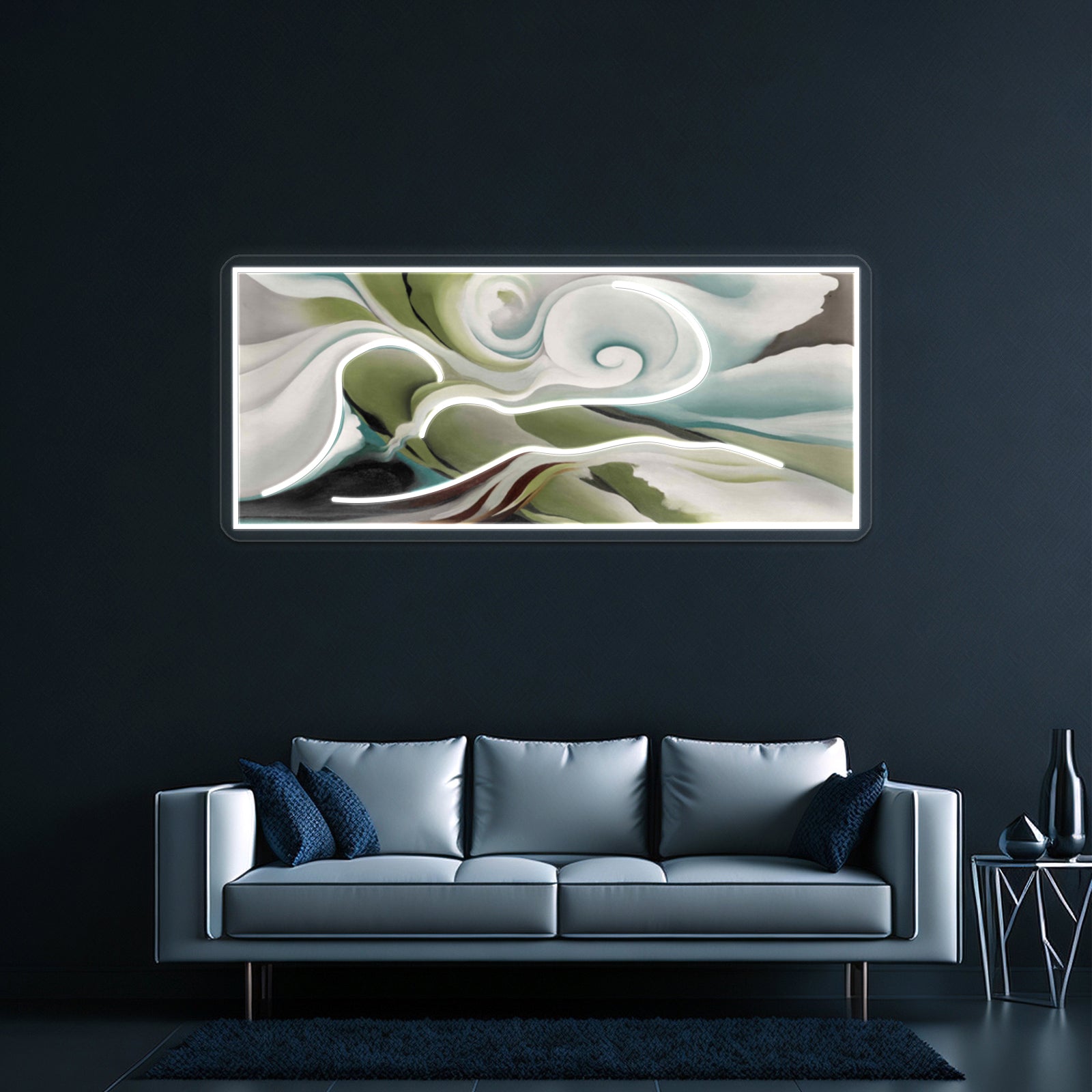 Georgia Okeeffe Nature Forms Gaspe Wall Artwork Neon Signs | Shineneon