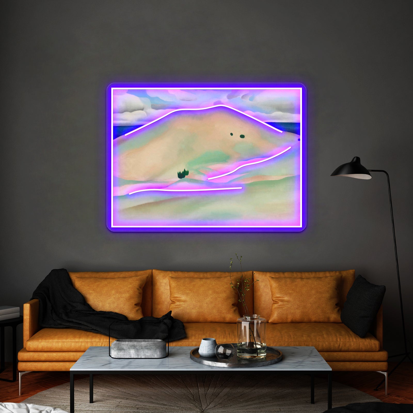 Georgia Okeeffe New Mexico Near Taos Wall Artwork Neon Signs | Shineneon