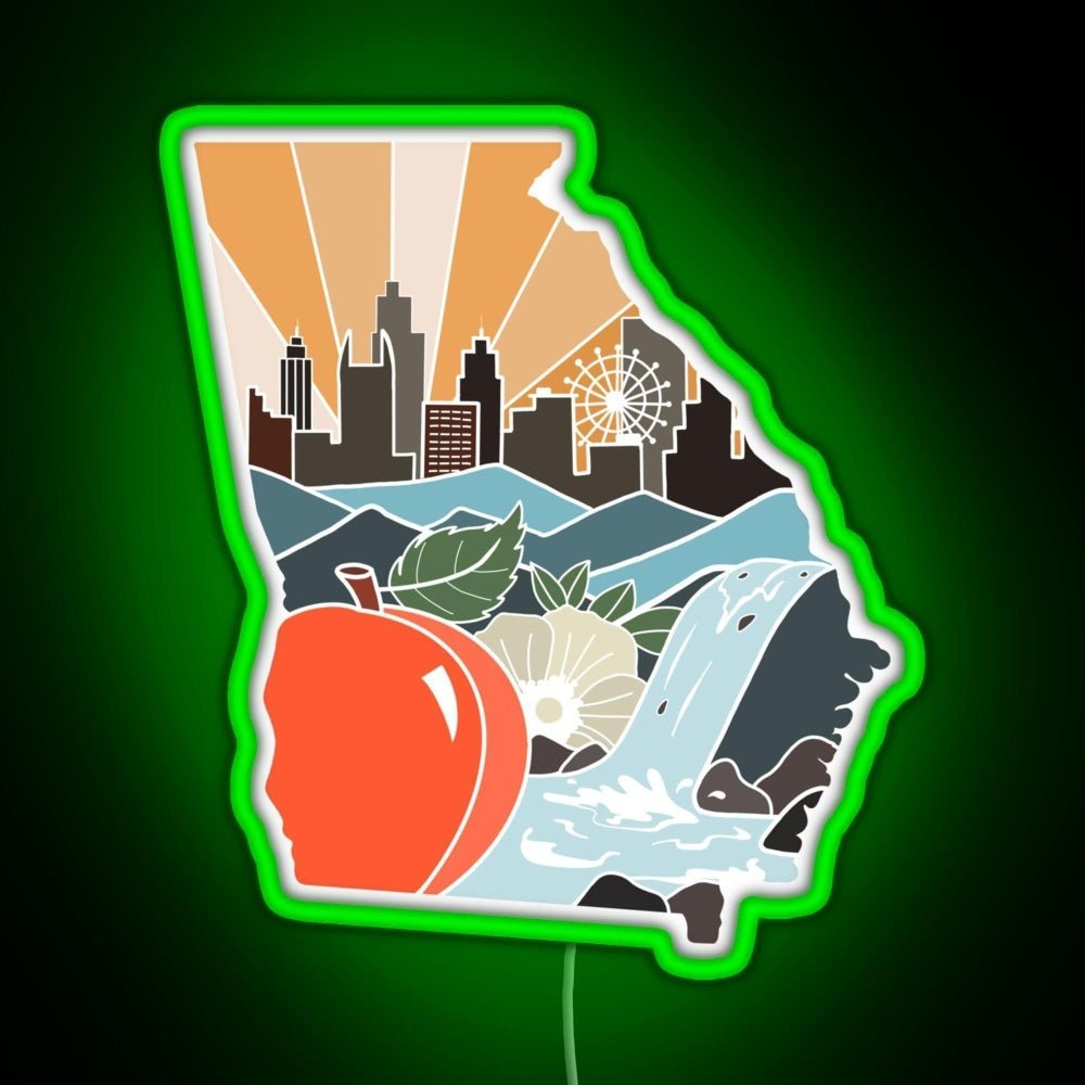 Georgia Rgb Neon Sign - Shineneon