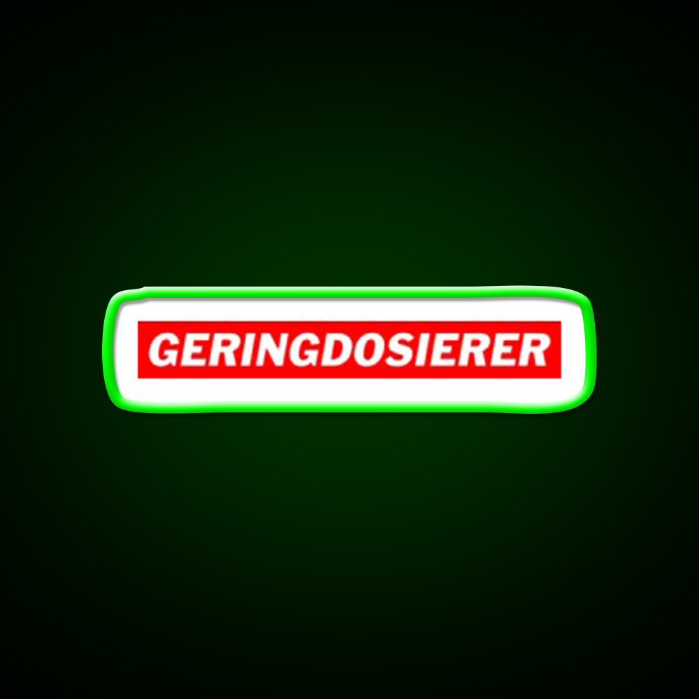 Geringdosierer Deutsche Memes Gym Fitness Led Neon Sign Rgb Color
