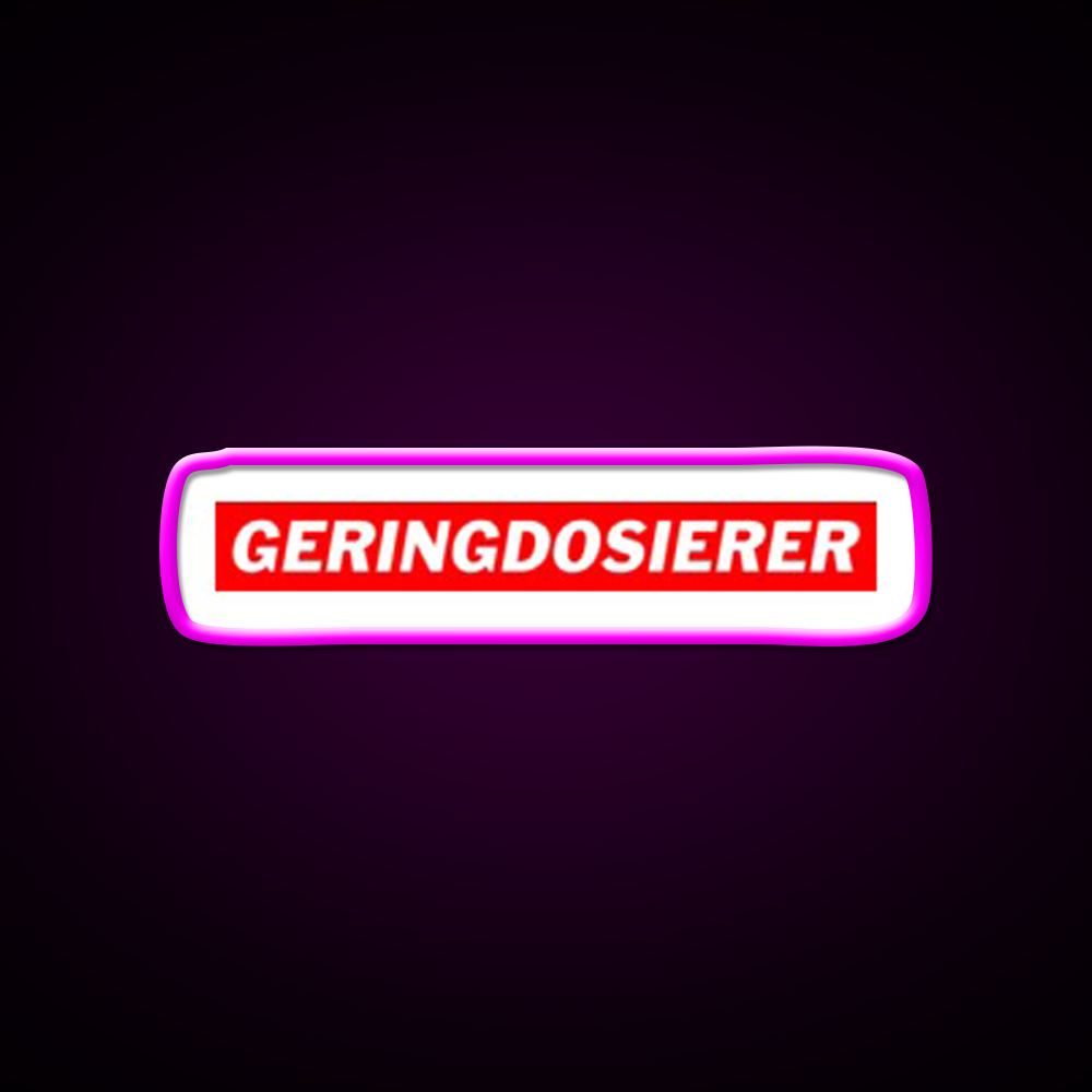 Geringdosierer Deutsche Memes Gym Fitness Led Neon Sign Rgb Color