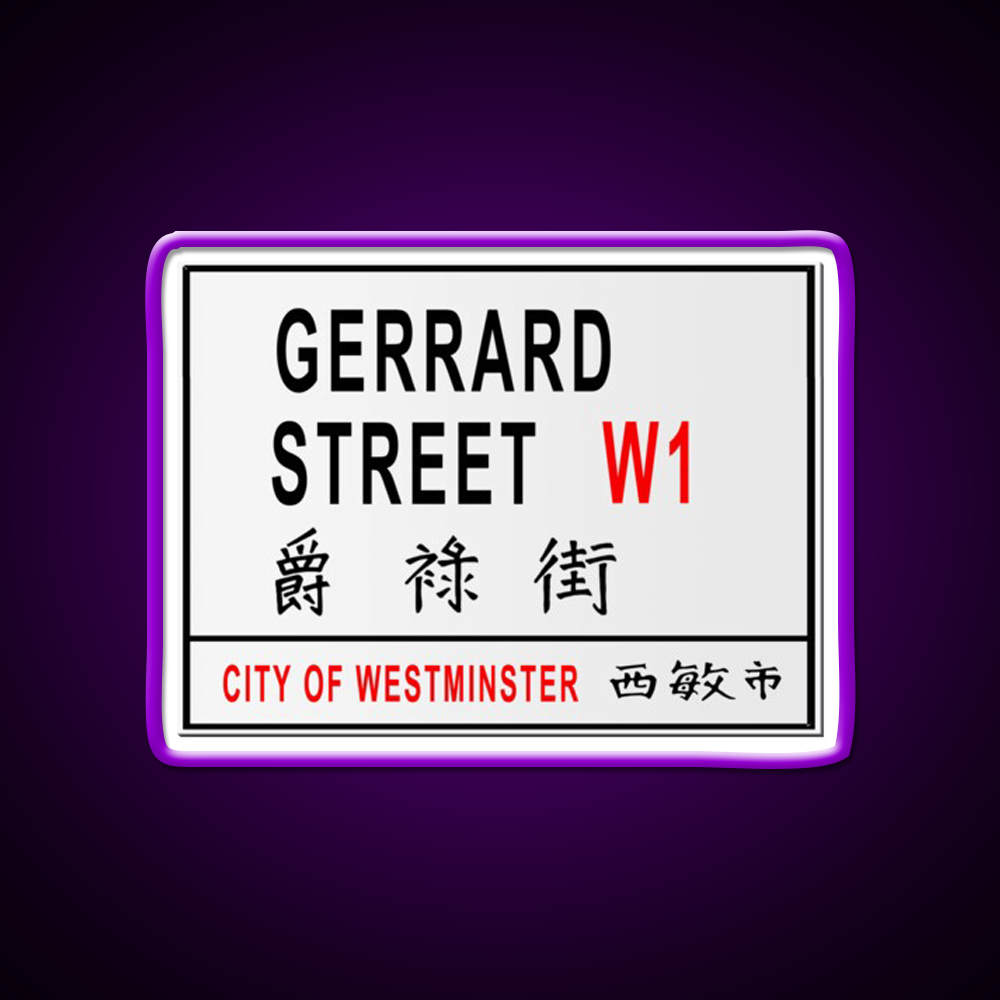 Gerrard Street China Town London Sign Asian Cultural Led Neon Sign Rgb Color - LED neon sign view 9