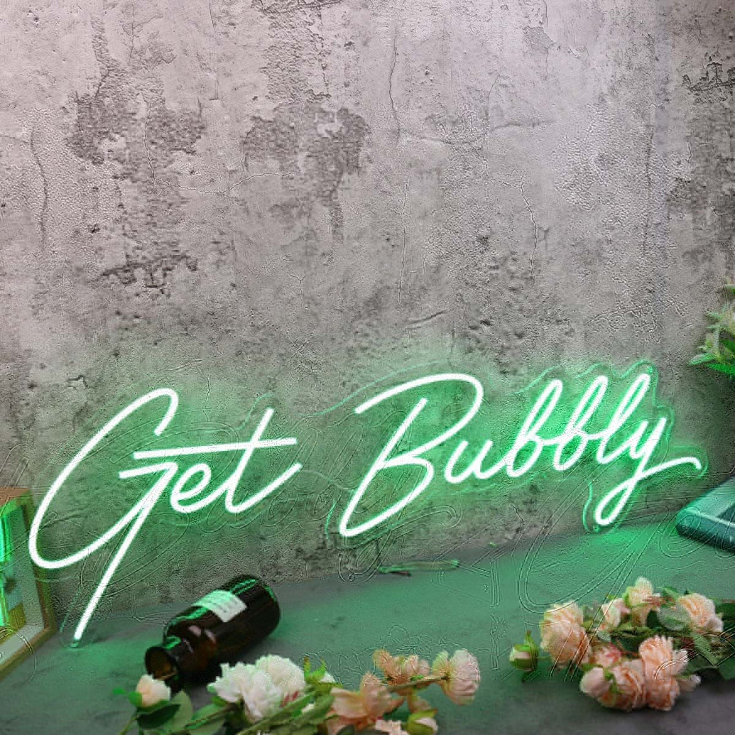 Get Bubbly Green Led Neon Sign - Shineneon