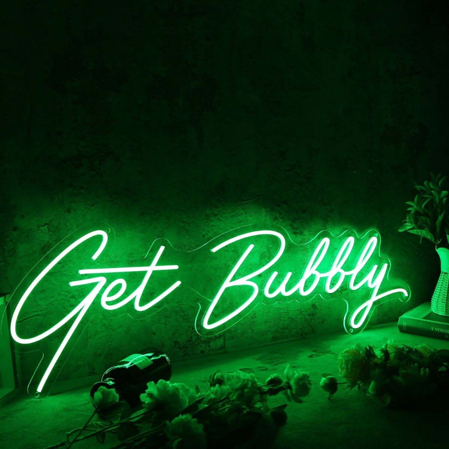 Get Bubbly Green Led Neon Sign - Shineneon