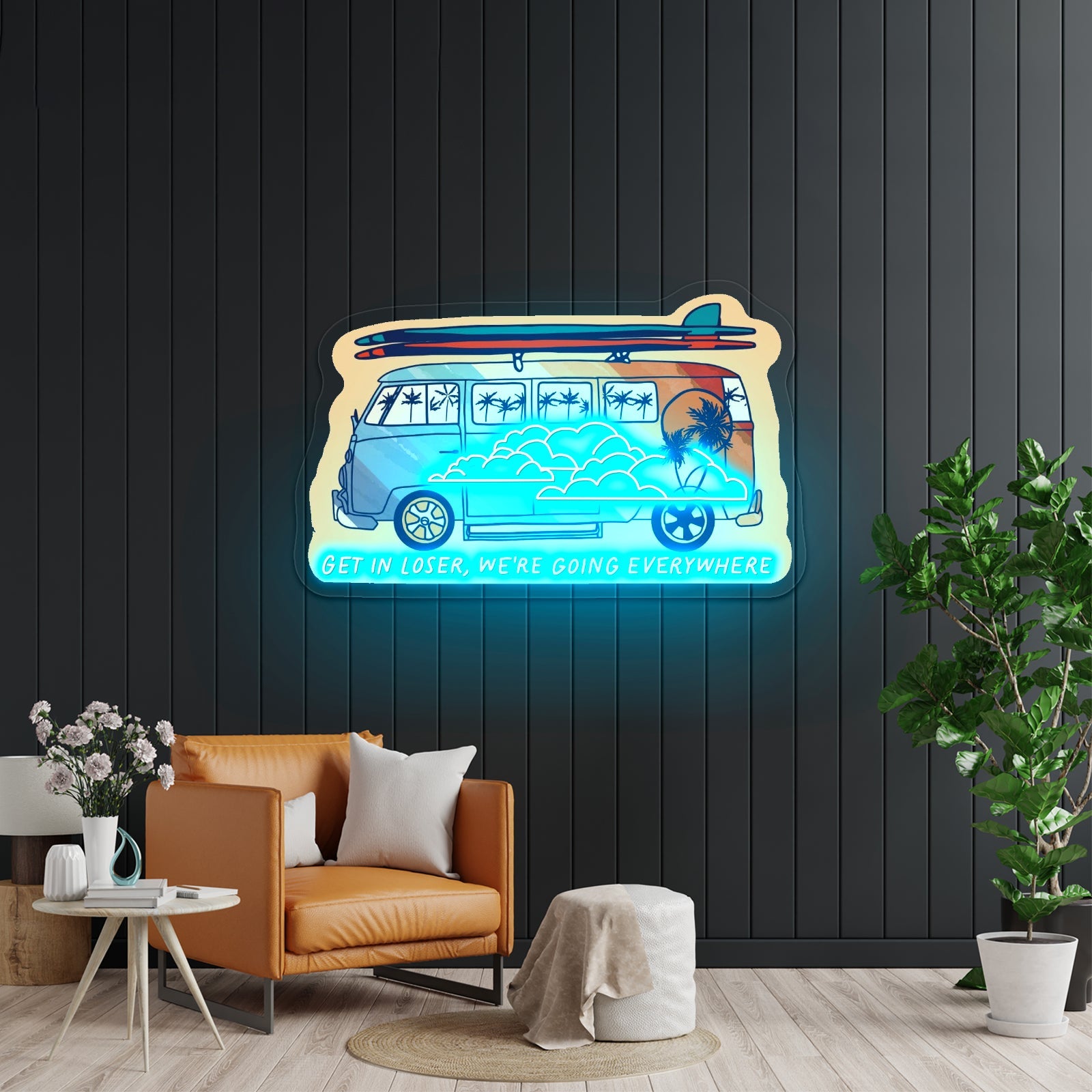Get In Loser Were Going Everywhere Travel Large Cool Led Signs - Shineneon