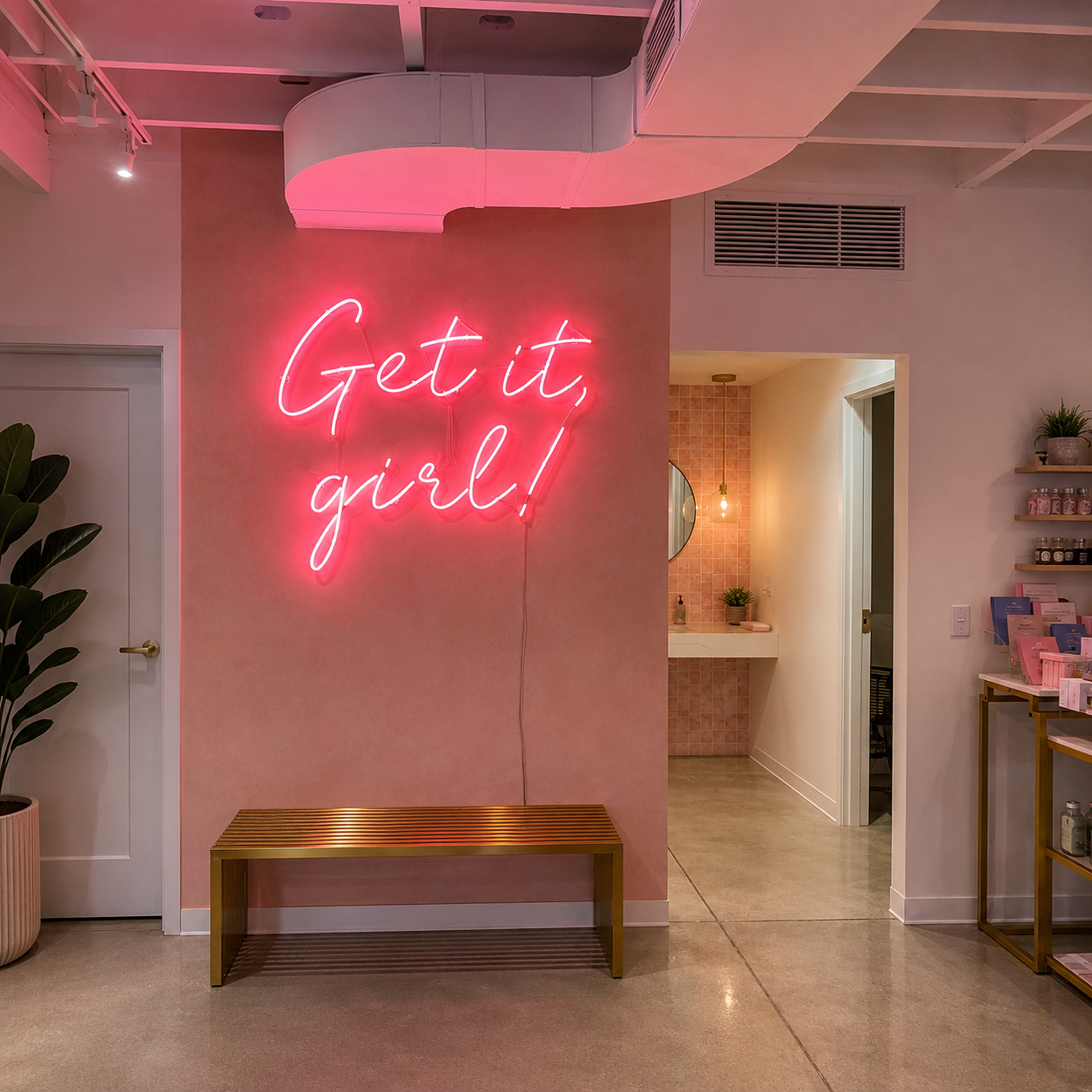 Get It Girl LED Neon Sign Wall Neon Sign - 01 Original Product Image