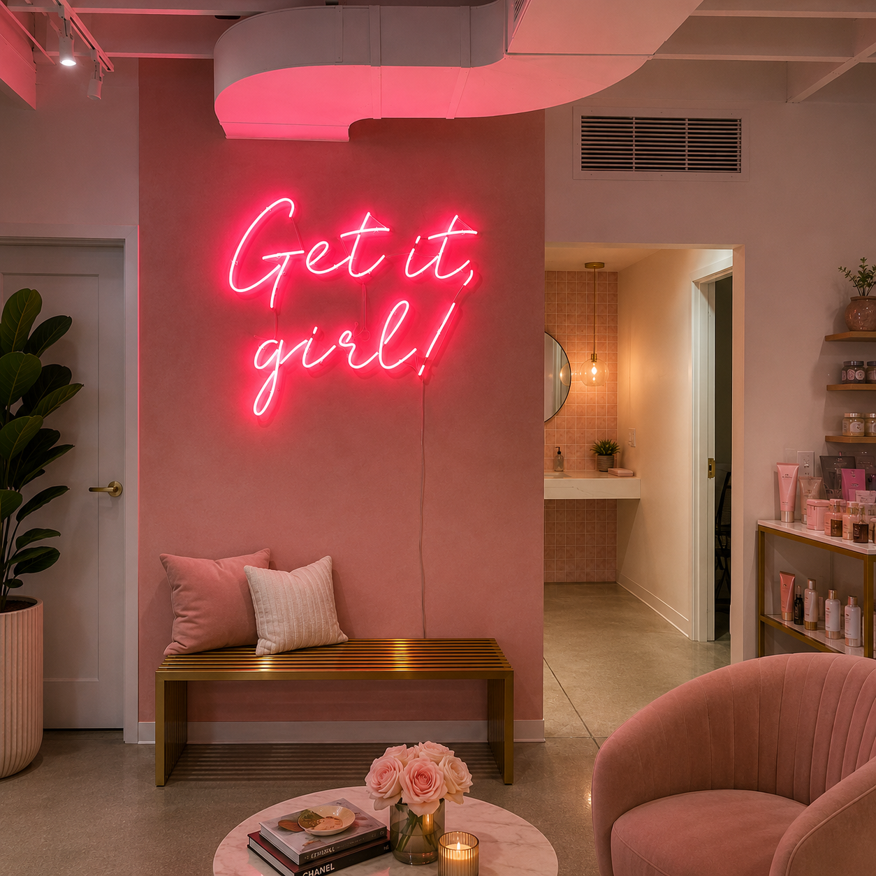 Get It Girl LED Neon Sign Wall Neon Sign - 02 High-Converting Product Image