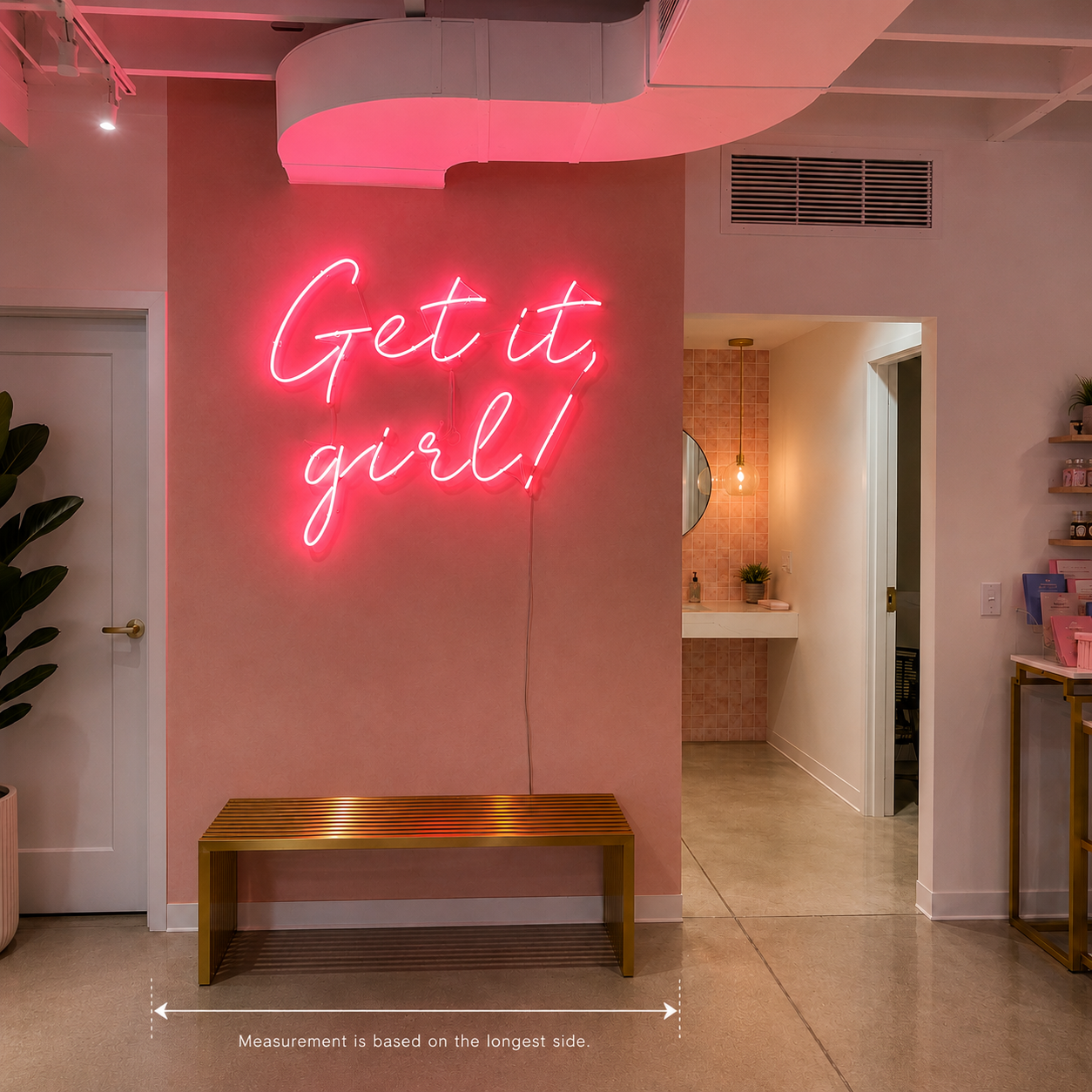 Get It Girl LED Neon Sign Wall Neon Sign - 04 Size Image