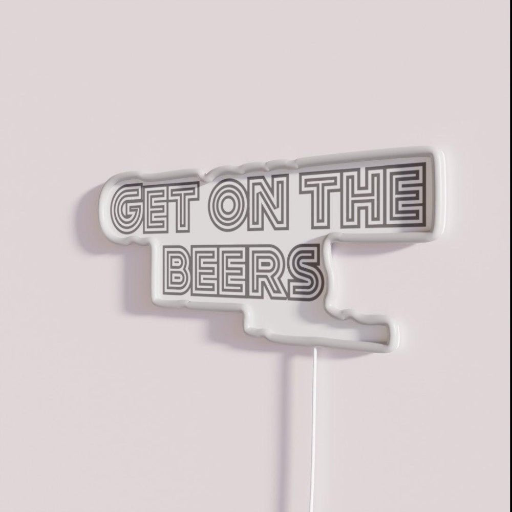 Get On The Beer Daniel Andrew Rgb Led Neon Sign - Shineneon