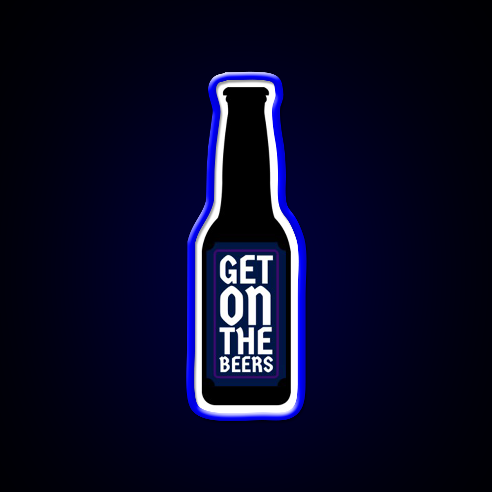 Get On The Beer Man Cave Bar Led Neon Sign Rgb Color - LED neon sign view 5