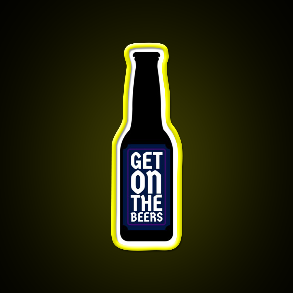 Get On The Beer Man Cave Bar Led Neon Sign Rgb Color - LED neon sign view 7