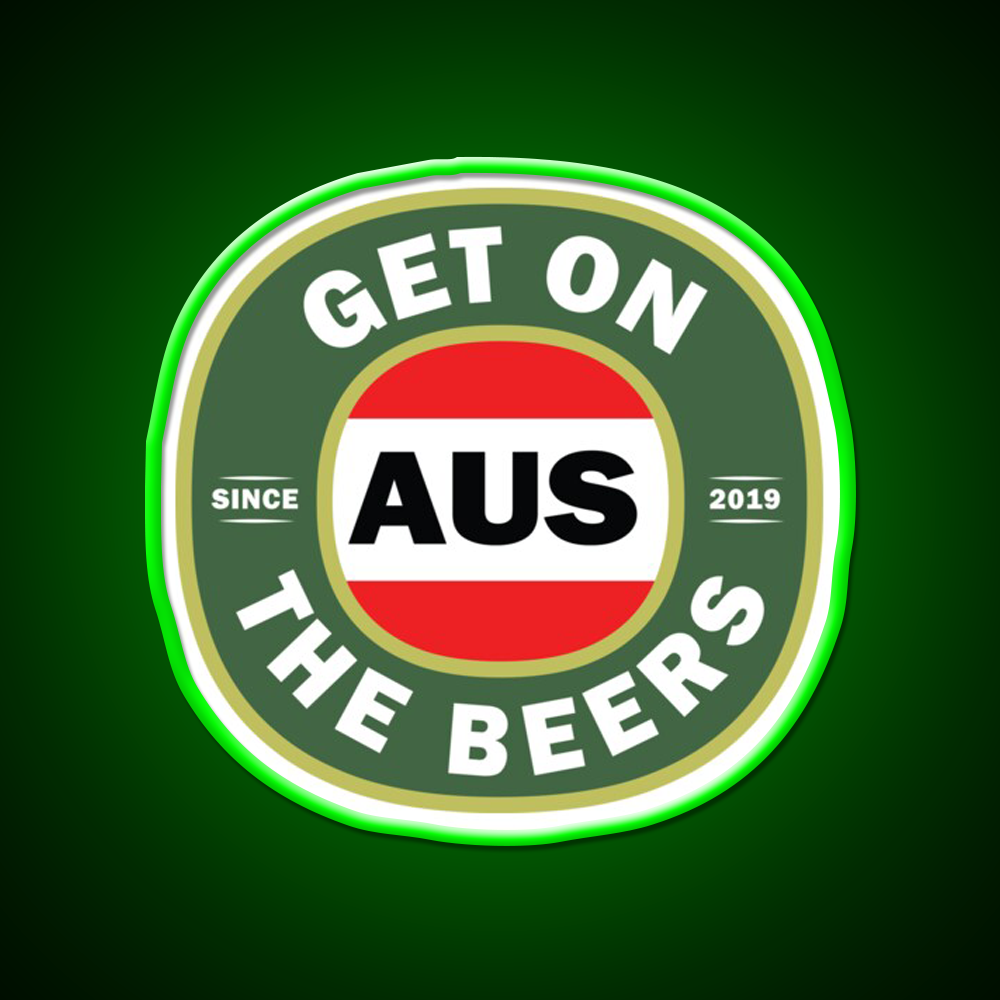 Get On The Beers Beer Bar Decor Led Neon Sign Rgb Color - LED neon sign view 8