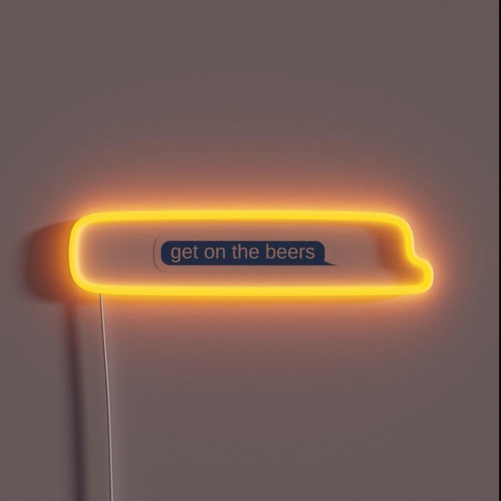 Get On The Beers Rgb Led Neon Sign Bar Letters - Shineneon