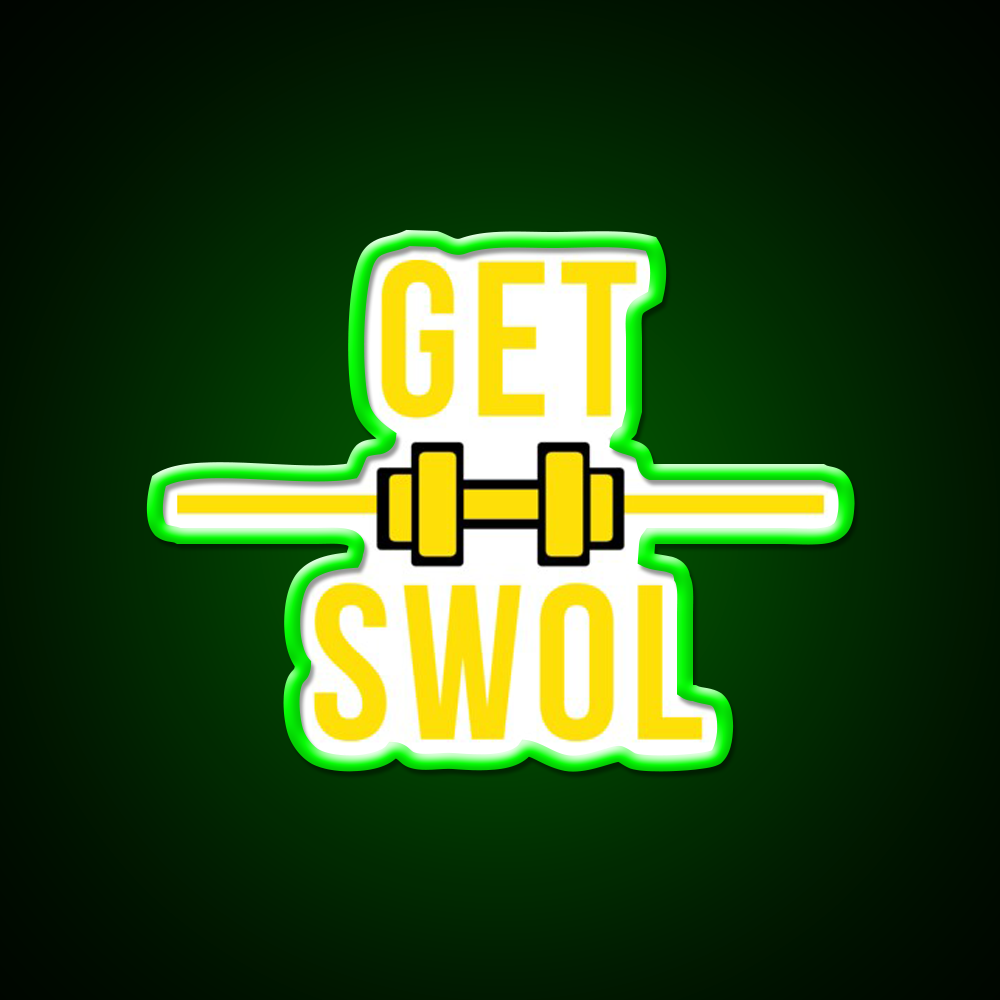 Get Swol Gym Fitness Led Neon Sign Rgb Color