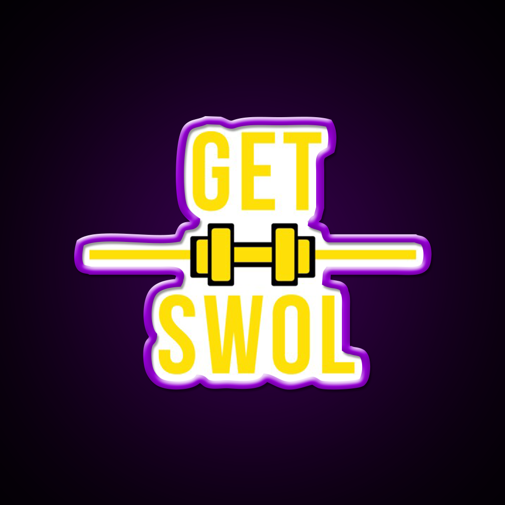 Get Swol Gym Fitness Led Neon Sign Rgb Color