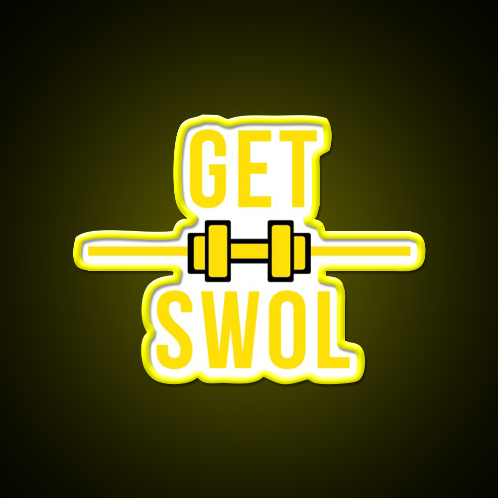 Get Swol Gym Fitness Led Neon Sign Rgb Color