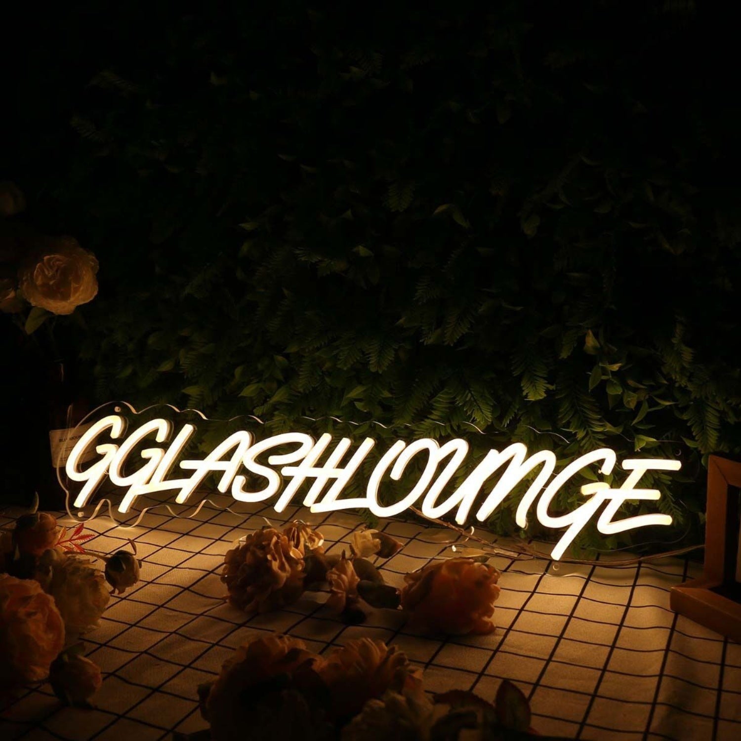 Gg Lash Lounge Yellow Led Neon Sign | Shineneon