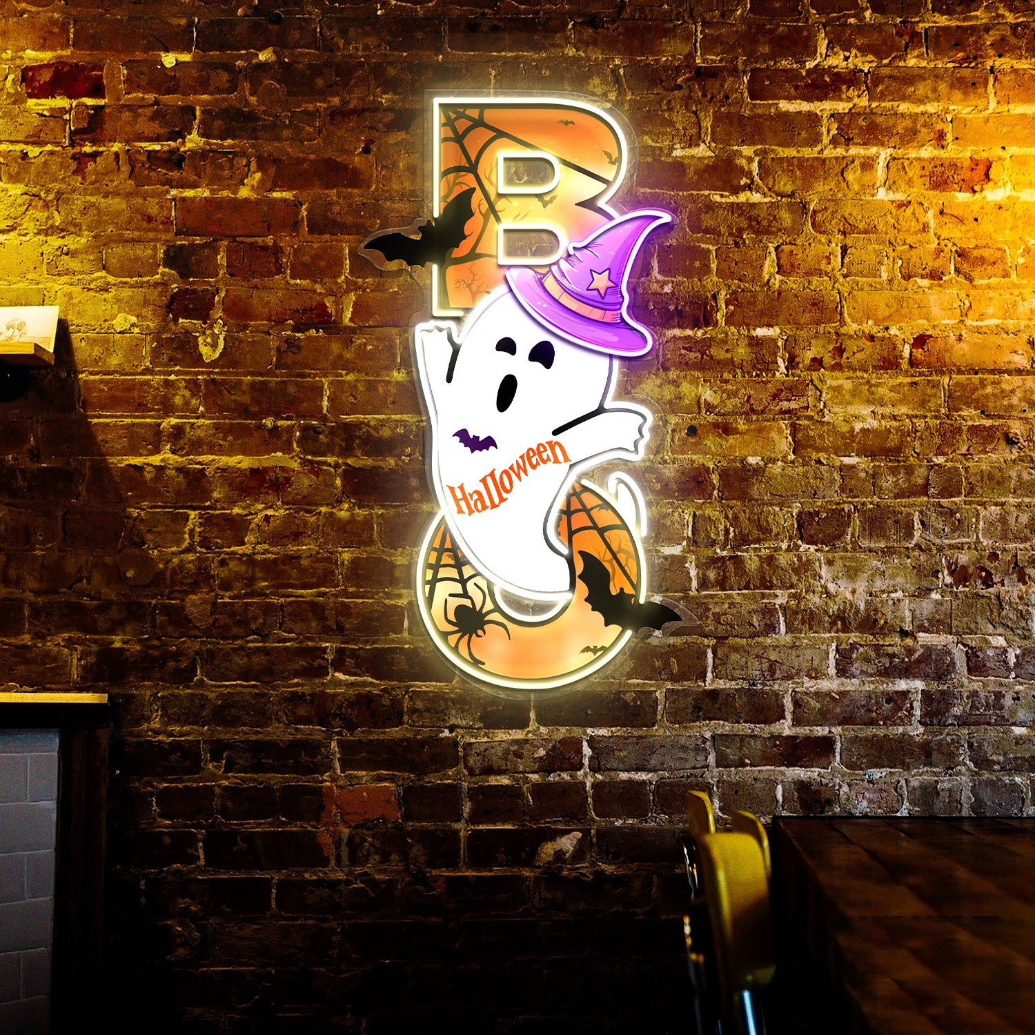 Ghost Boo Acrylic Led Neon Sign Halloween Decor | Shineneon