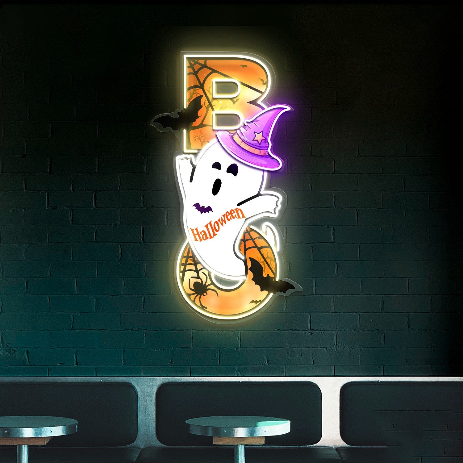 Ghost Boo Acrylic Led Neon Sign Halloween Decor | Shineneon