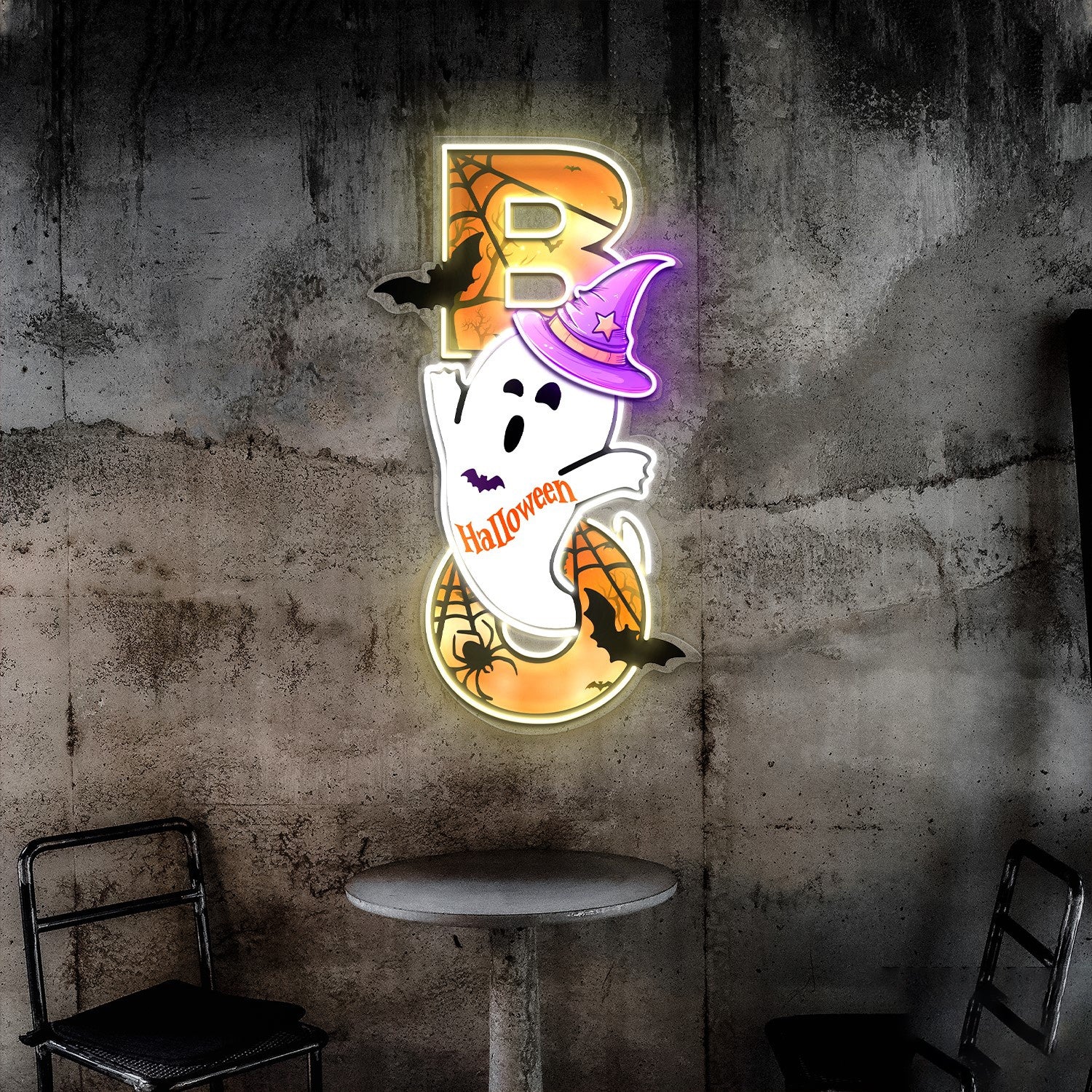 Ghost Boo Acrylic Led Neon Sign Halloween Decor | Shineneon