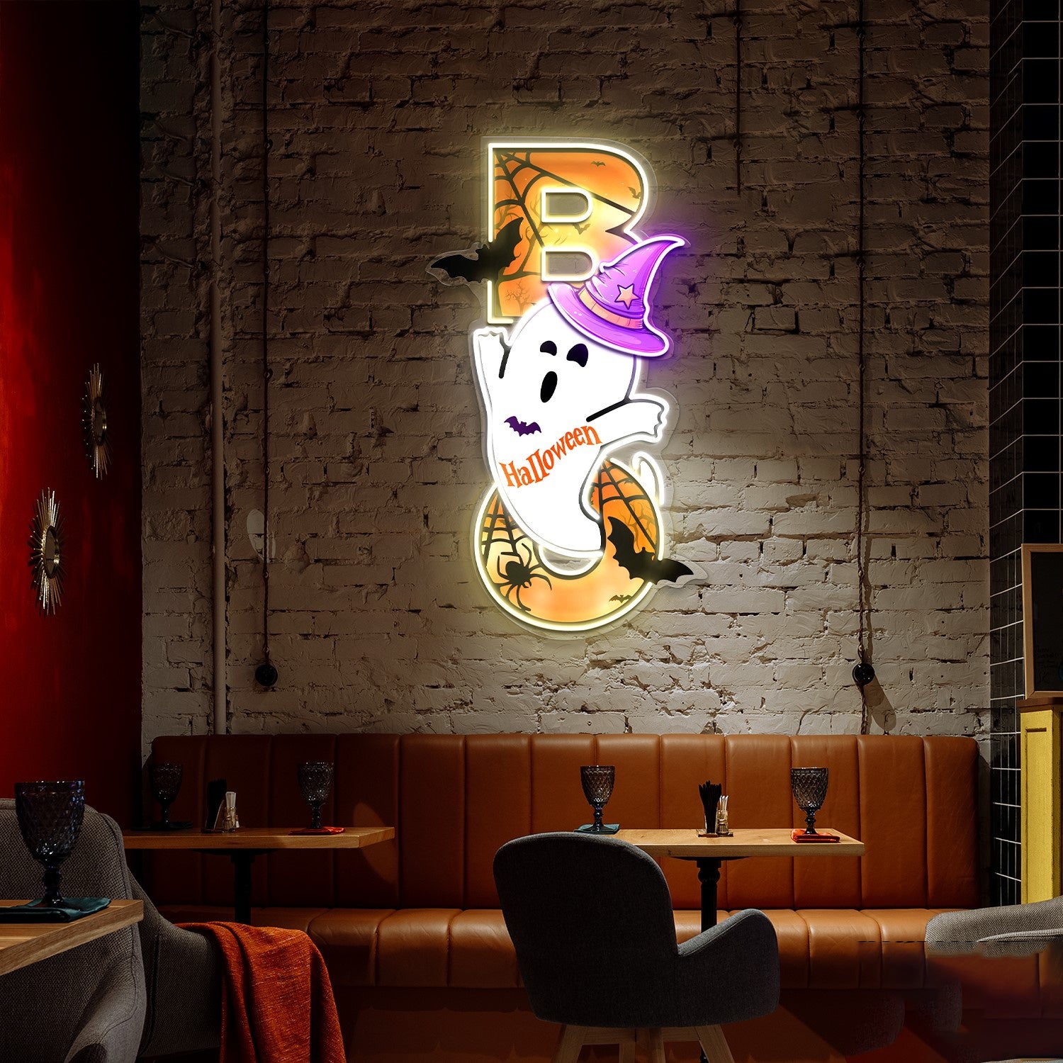 Ghost Boo Acrylic Led Neon Sign Halloween Decor | Shineneon