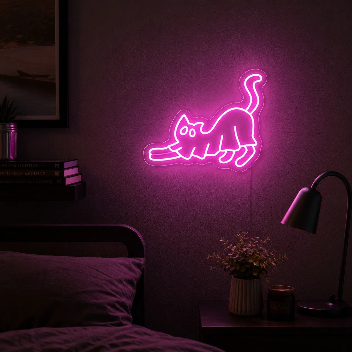 Ghost Cat LED Neon Sign - Shineneon