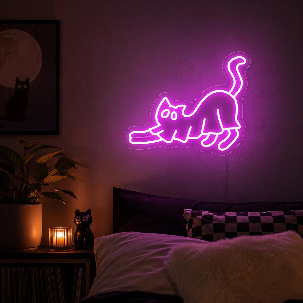 Ghost Cat LED Neon Sign - Shineneon