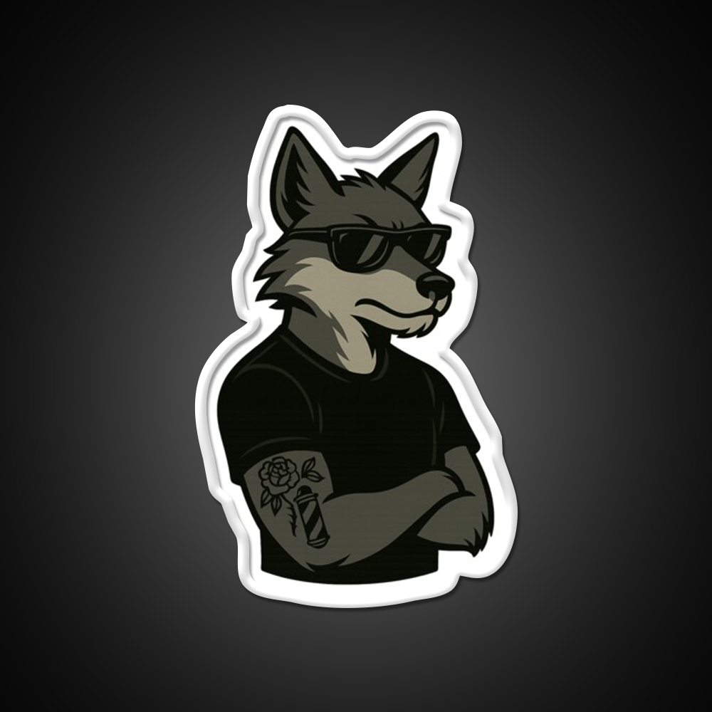 Ghost Fade From Road Kng Rivi Barber Shop Haircut Led Neon Sign