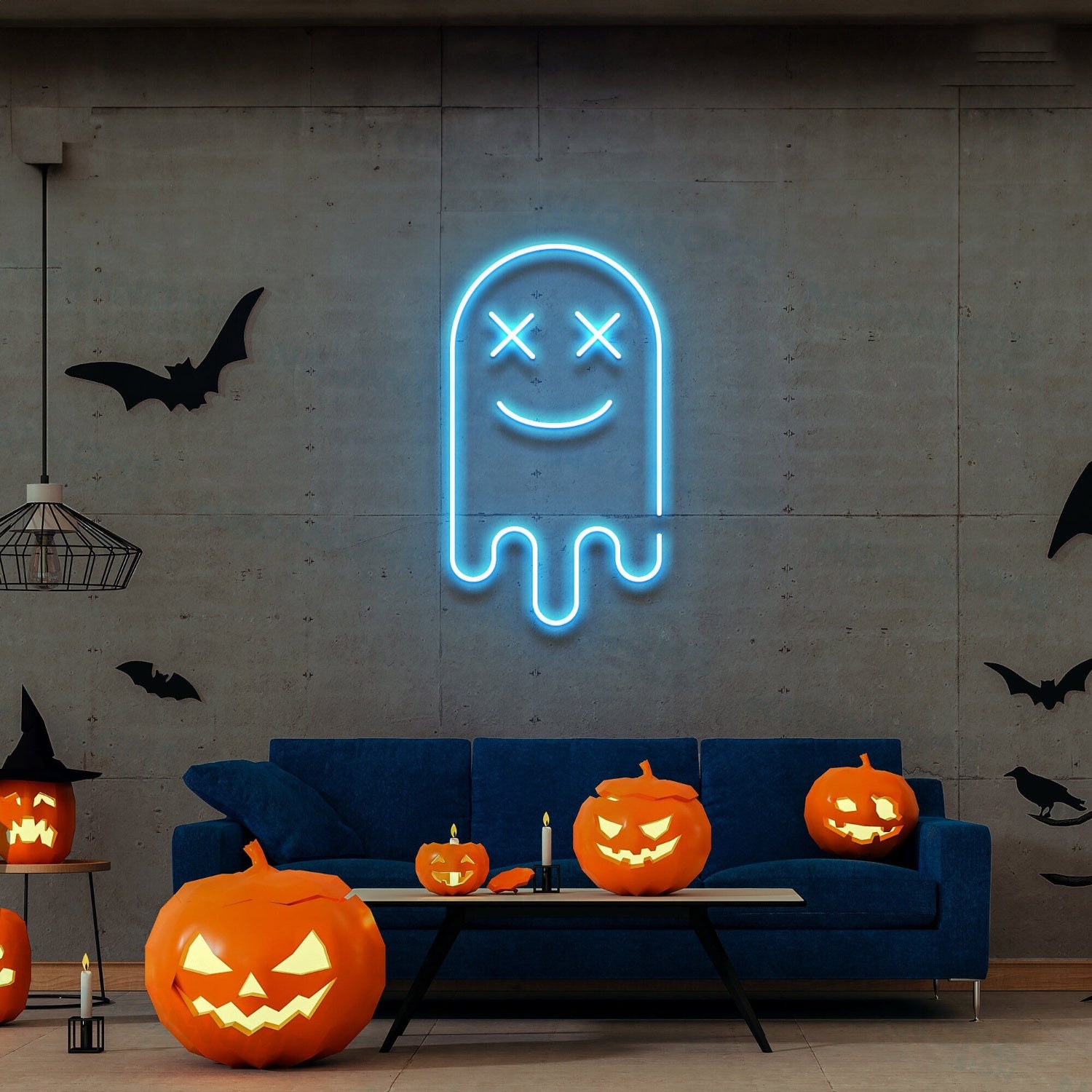 Ghost Led Neon Sign Ghost Halloween Decoration | Shineneon