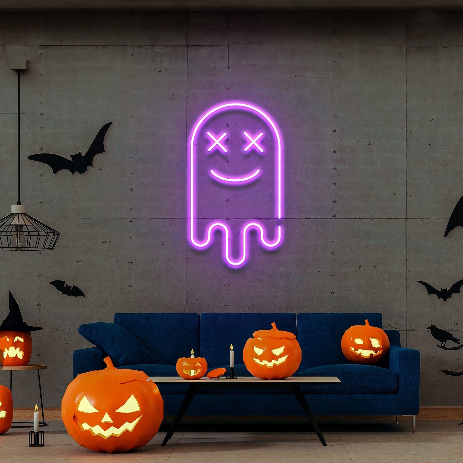 Ghost Led Neon Sign Ghost Halloween Decoration | Shineneon