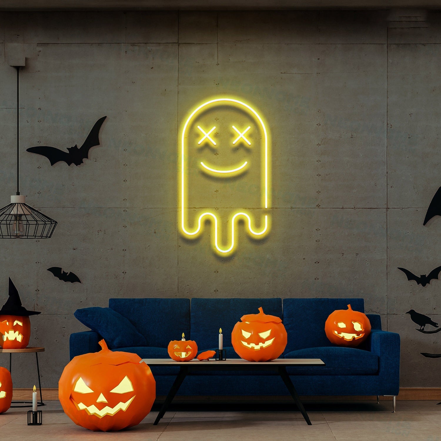 Ghost Led Neon Sign Ghost Halloween Decoration | Shineneon