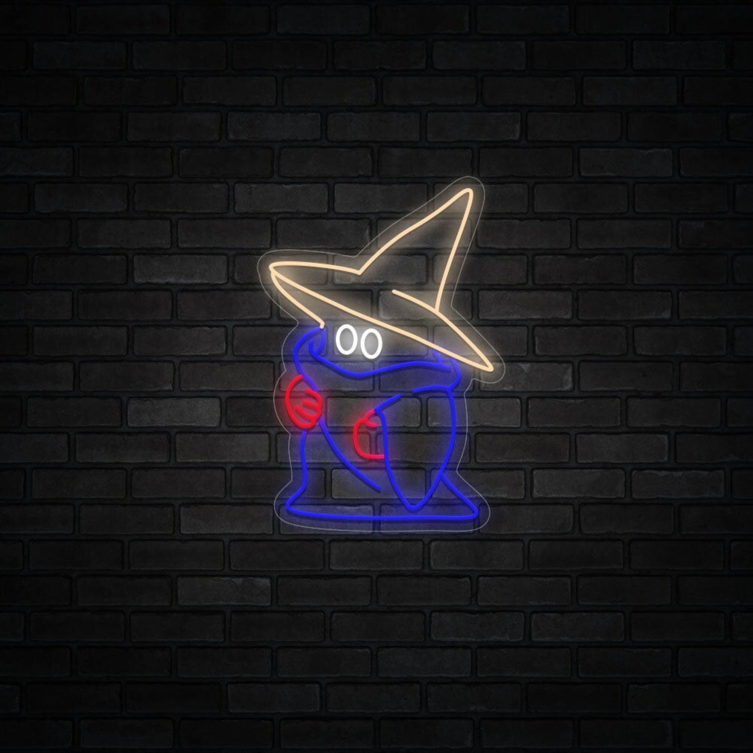 Ghost Wearing A Witch Hat Halloween Neon Sign | Shineneon