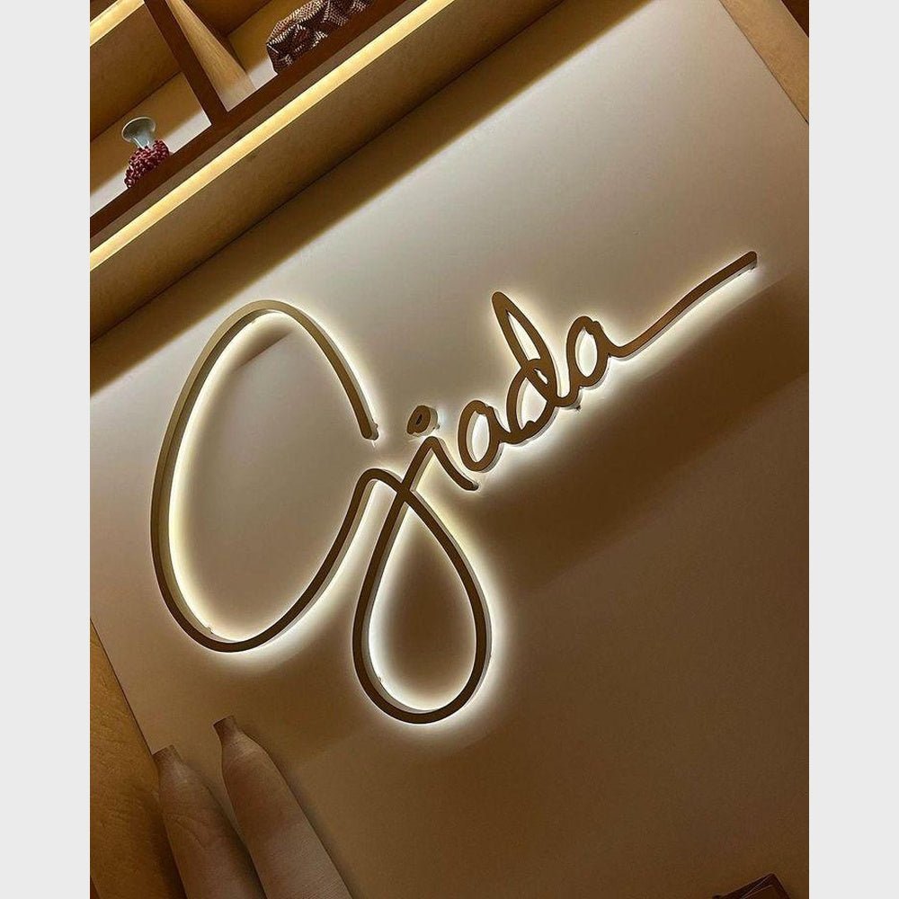 Giada 3D Backlit Letters Business Metal Led Sign - Shineneon